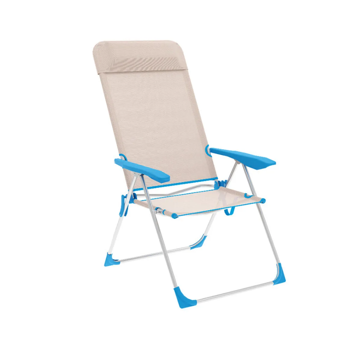 marbueno chaise pliante 5 positions aluminium avec coussin beige bleu plage et piscine 69x58x109 cm 10175 d140003316. Diaytar : Votre destination shopping en ligne pour découvrir les dernières tendances et produits généraux soigneusement sélectionnés