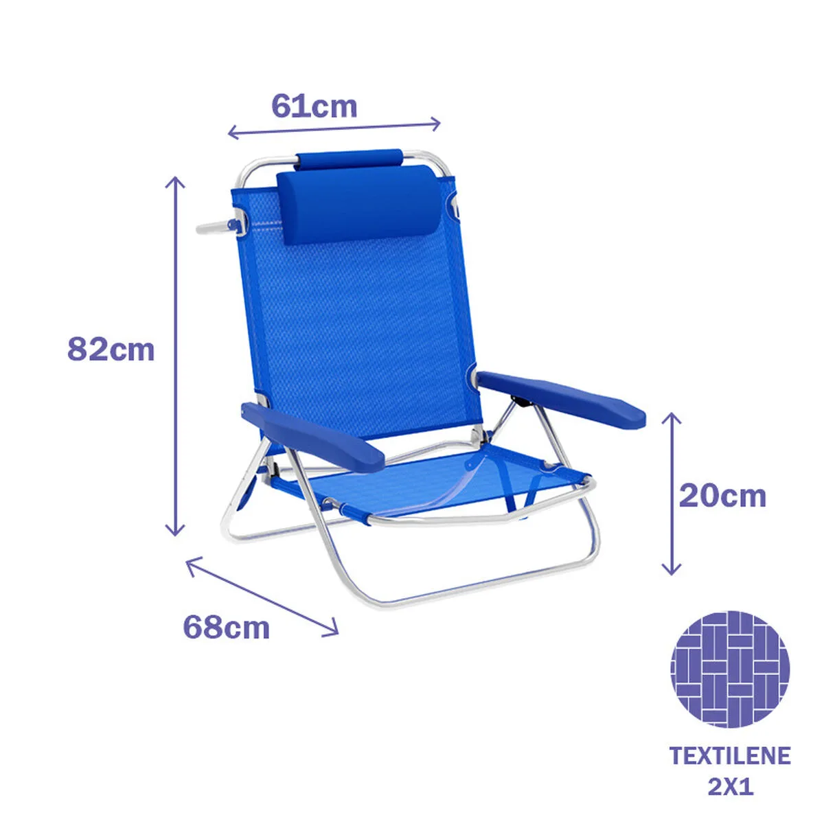 marbueno chaise pliante 5 positions aluminium avec coussin bleu plage et piscine 61x68x82 cm 10243 d140004265. Nous croyons en la magie des objets. Chez Diaytar, chaque produit a le pouvoir de transformer une routine en moment précieux.