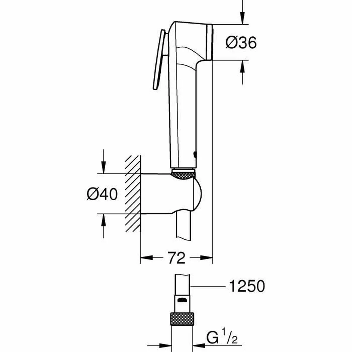 1 douchette avec tube d ecoulement grohe 26175001 silicone s717235985. Diaytar, c'est l'assurance de produits qui durent, tant dans leur construction que dans leur style intemporel.