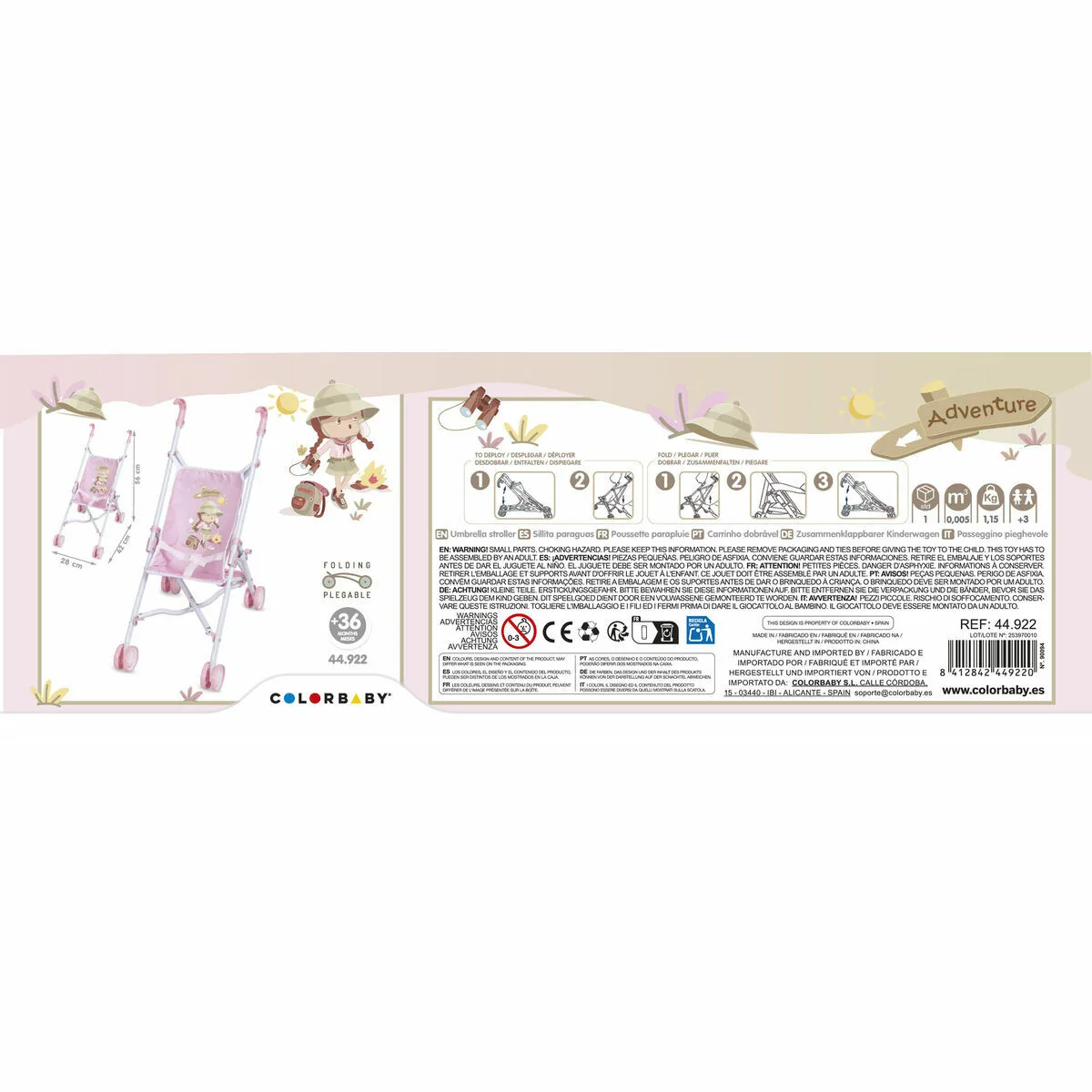 Accessoires pour poupees colorbaby 28 x 42 x 56 cm s245893998. La promesse Diaytar : une sélection rigoureuse de produits généraux où la tendance et la durabilité vont de pair