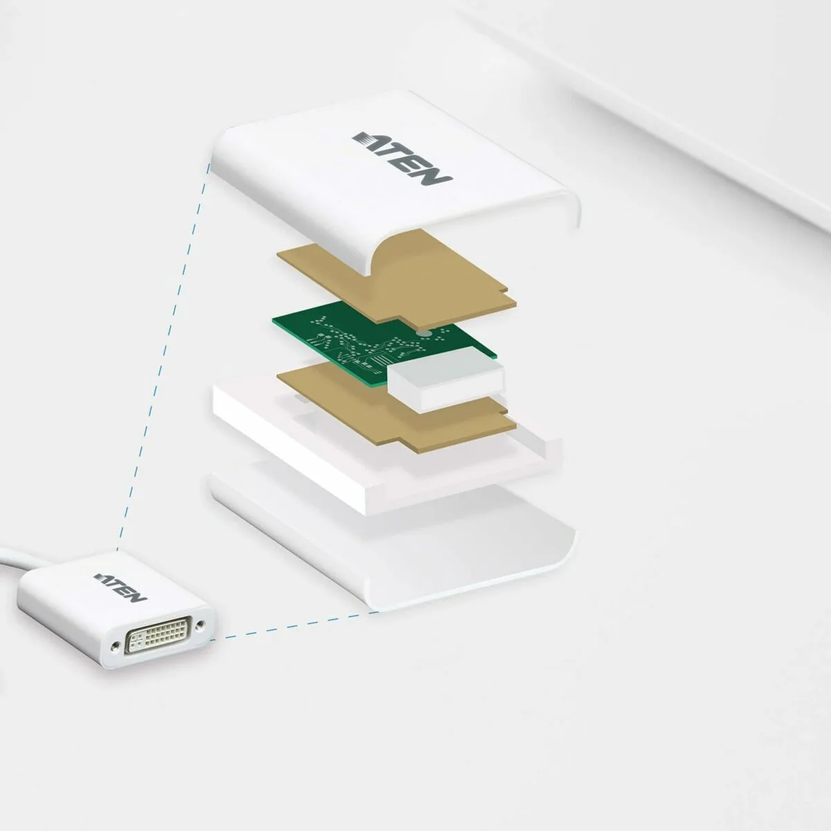 Adaptateur displayport vers dvi aten vc965 at blanc m030409296. Diaytar vous connecte à l'essentiel et au superflu stylé : une gamme complète de produits pour tous vos besoins et envies