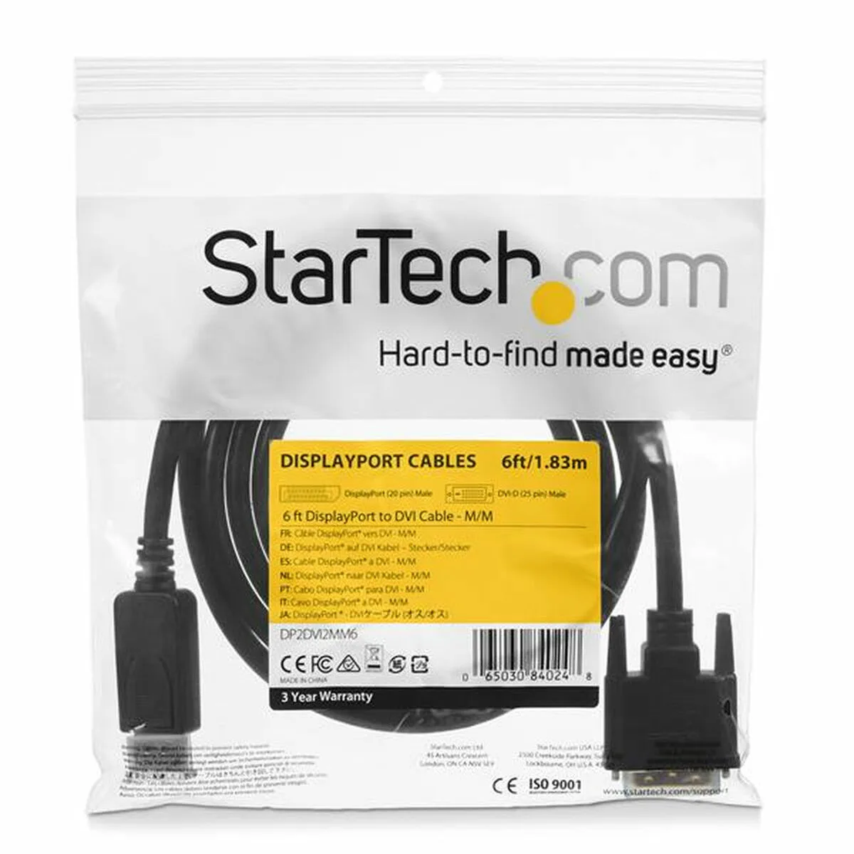 Adaptateur displayport vers dvi startech dp2dvi2mm6 1 8 m noir 1 8 m s5505661813. Révélez votre style avec la collection capsule Diaytar, limitée et exclusive.