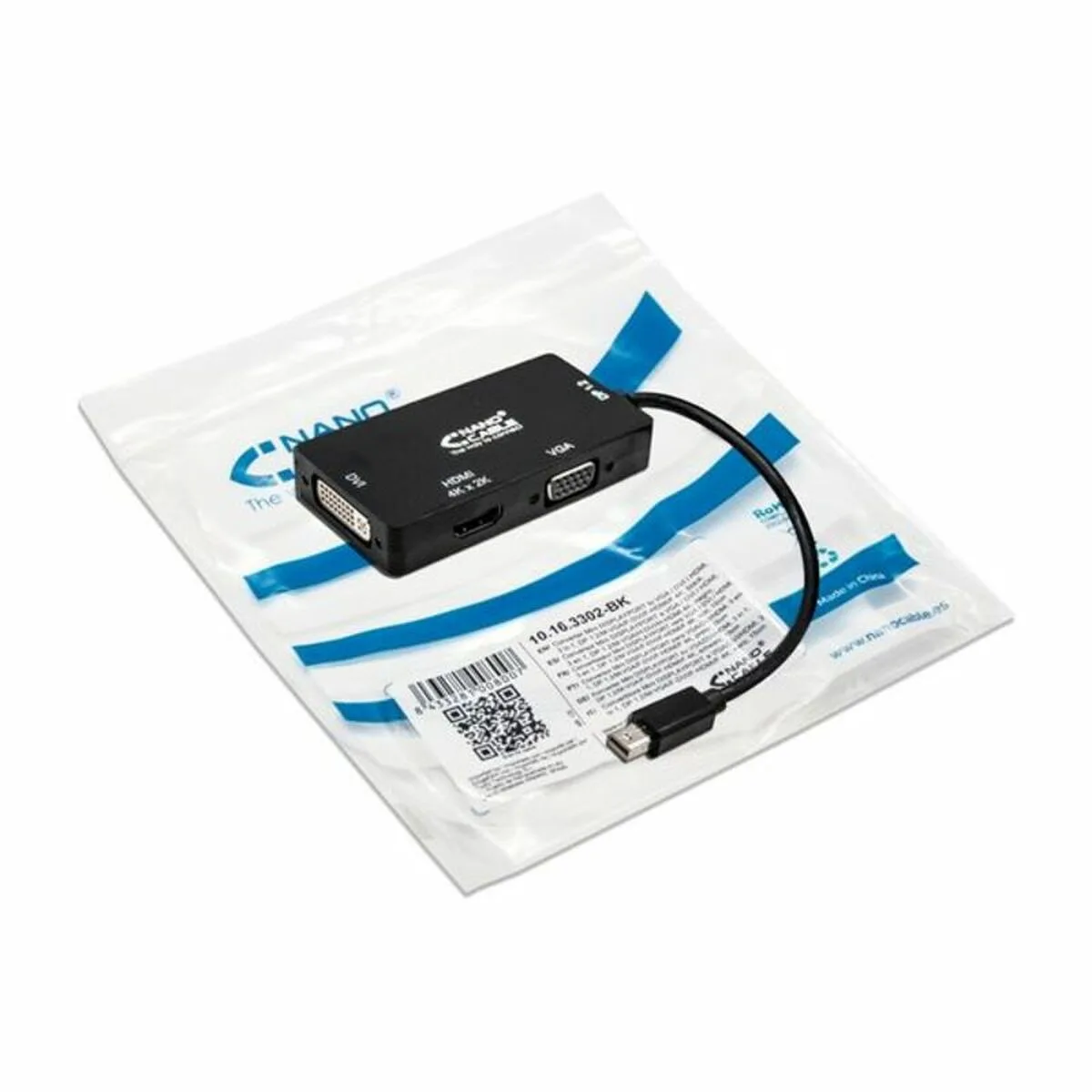 Adaptateur mini displayport vers vga dvi hdmi 3 en 1 nanocable 10 16 3302 bk s990487081. Diaytar se positionne comme le carrefour des produits innovants, qu'ils relèvent de la tech, de la maison ou du quotidien