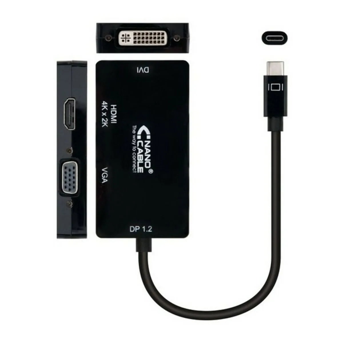 Adaptateur usb c vers vga hdmi dvi nanocable 10 16 4301 bk 10 cm noir 10 cm s990484014. Votre garde-robe mérite le style Diaytar - Découvrez nos nouveautés !