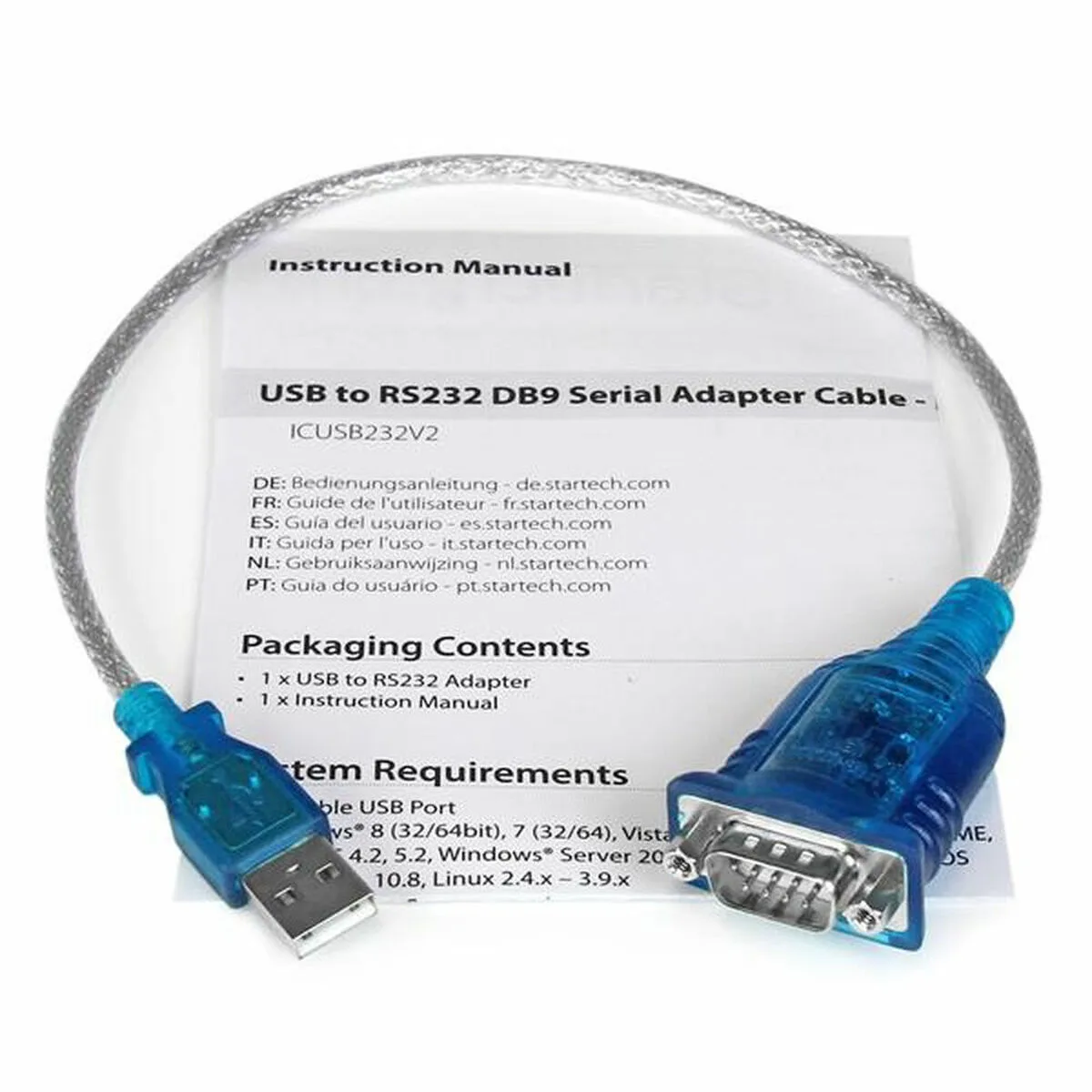 Adaptateur usb vers rs232 startech icusb232v2 gris s5505727168. Votre style, votre personnalité, nos produits : bienvenue chez Diaytar !