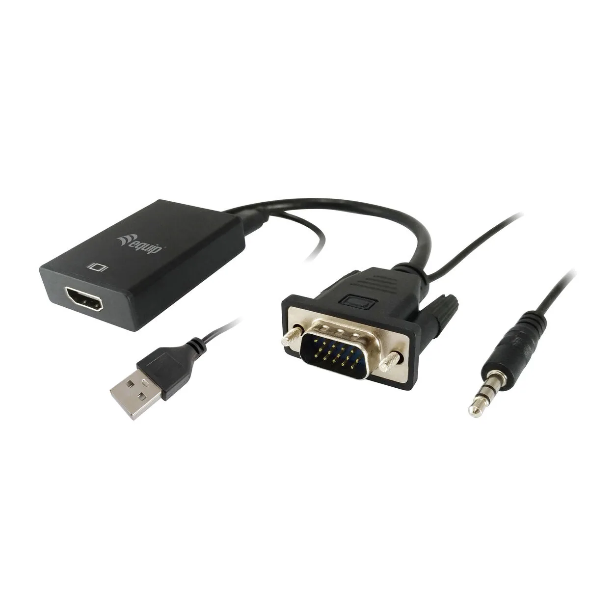 Adaptateur vga vers hdmi avec audio equip 119038 noir 20 cm s7720461629. Du salon à la chambre, Diaytar habille votre intérieur avec élégance.