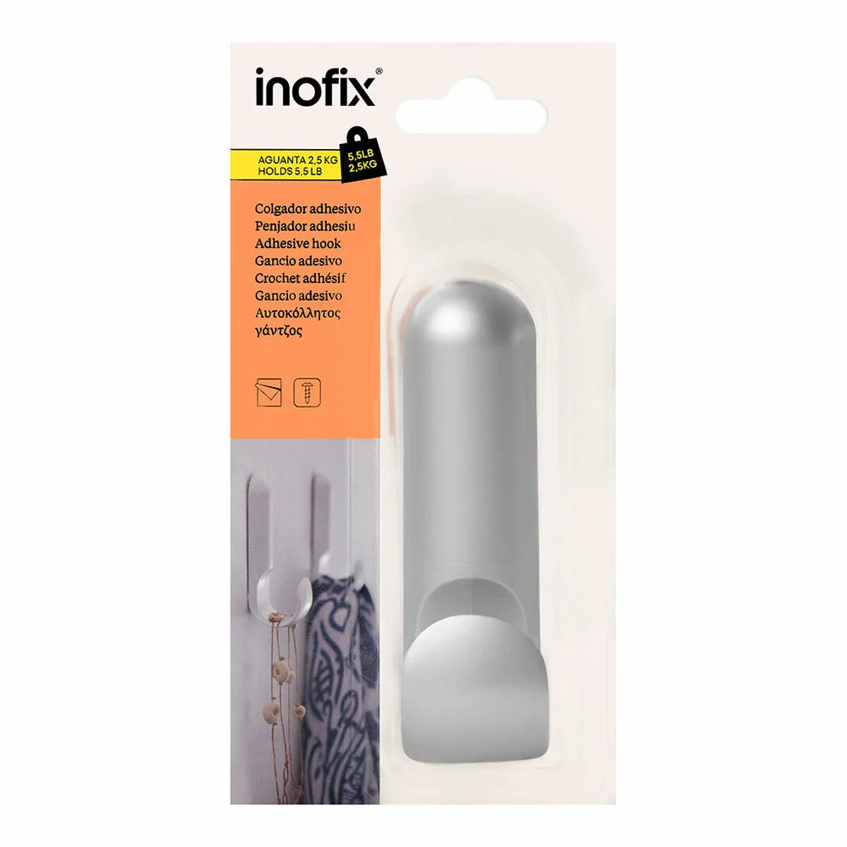Affichette de poignee de porte inofix atlas argente 2 5 kg adhesif s792888456. Pour un shopping sans limites : Diaytar déniche pour vous le meilleur des produits généraux, électroniques et de style de vie