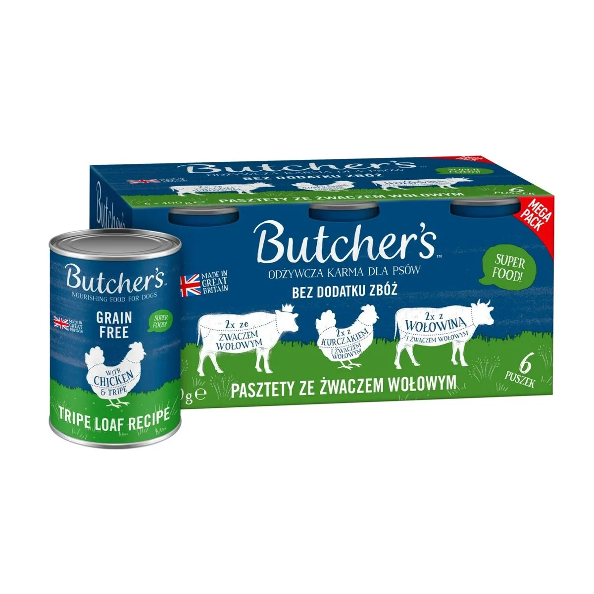 Alimentation humide butcher s original mega pack mix tripe loaf recipe viande de boeuf 6 x 400 g s919717745. Laissez-vous guider par Diaytar à travers la jungle des produits pour dénicher ceux qui méritent vraiment votre attention