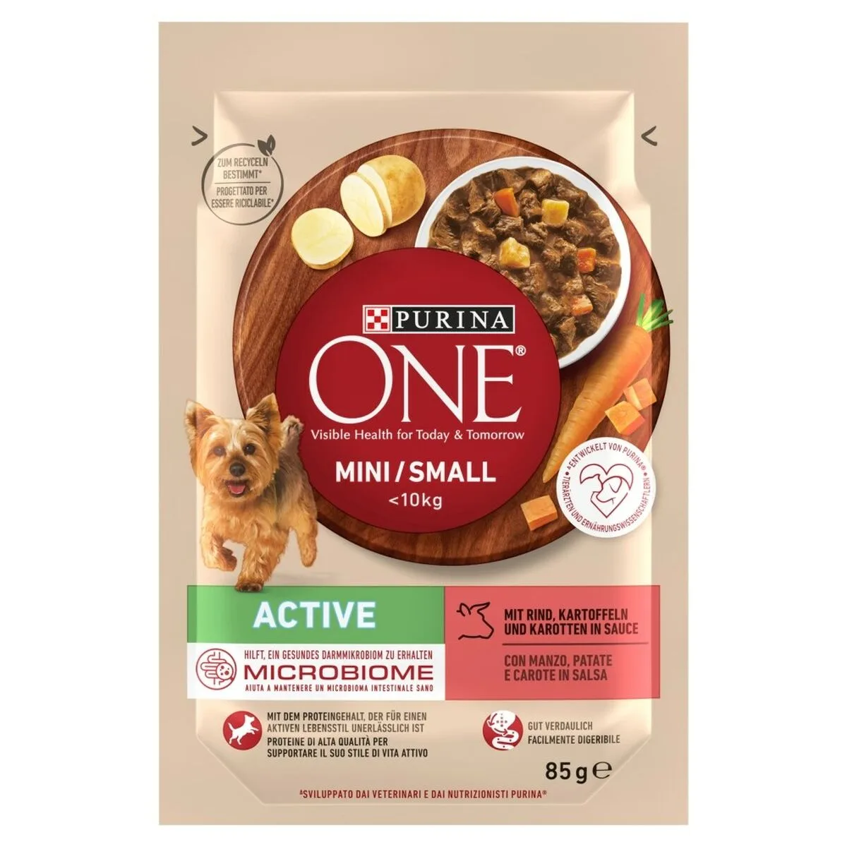 Alimentation humide purina mini small active beef viande de boeuf 85 g s9110491815. L'excellence à portée de clic avec la boutique en ligne Diaytar.