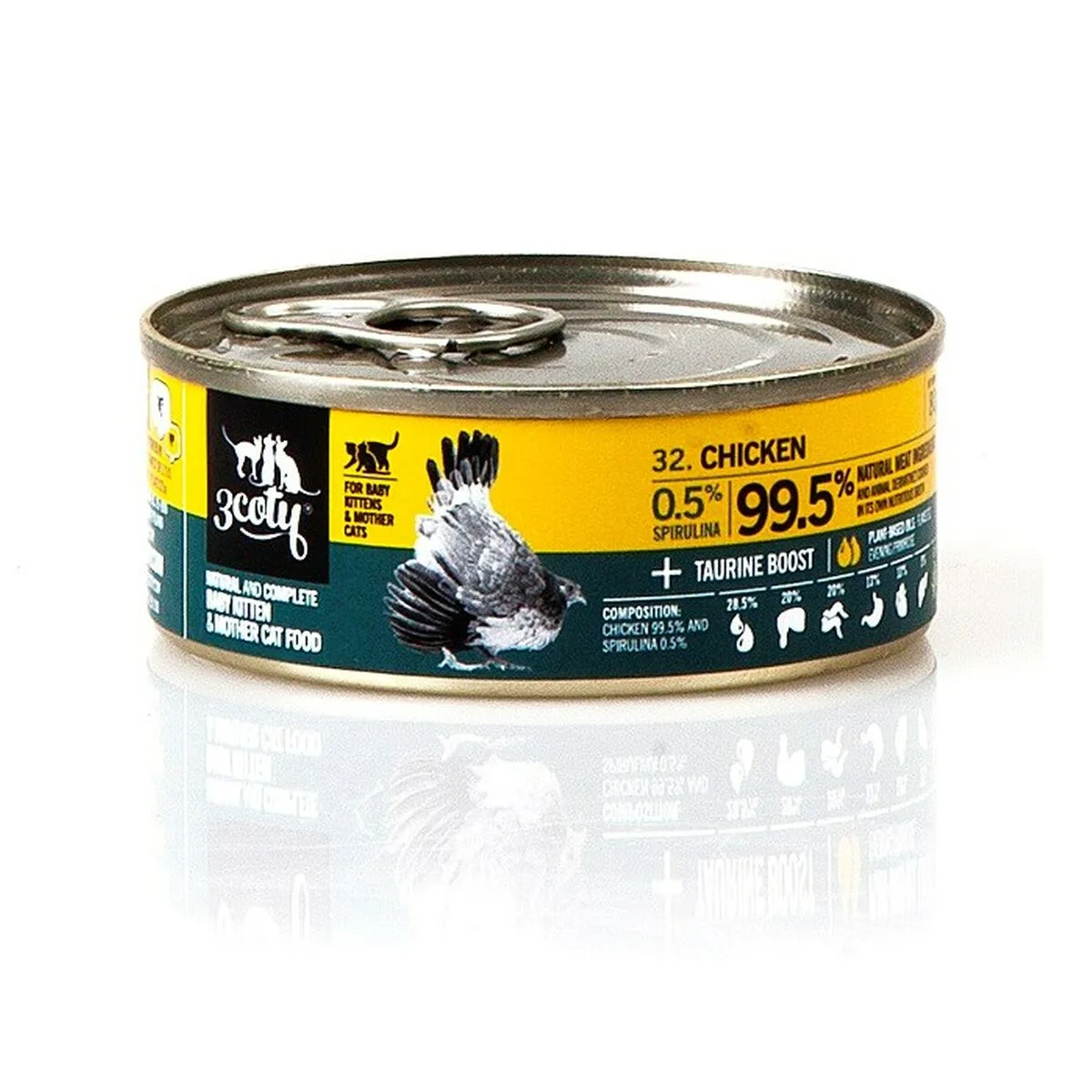 Aliments pour chat 3coty poulet 80 g s9112059867. Bienvenue dans l'ère du shopping conscient. Diaytar privilégie des produits avec une éthique et un impact positif.