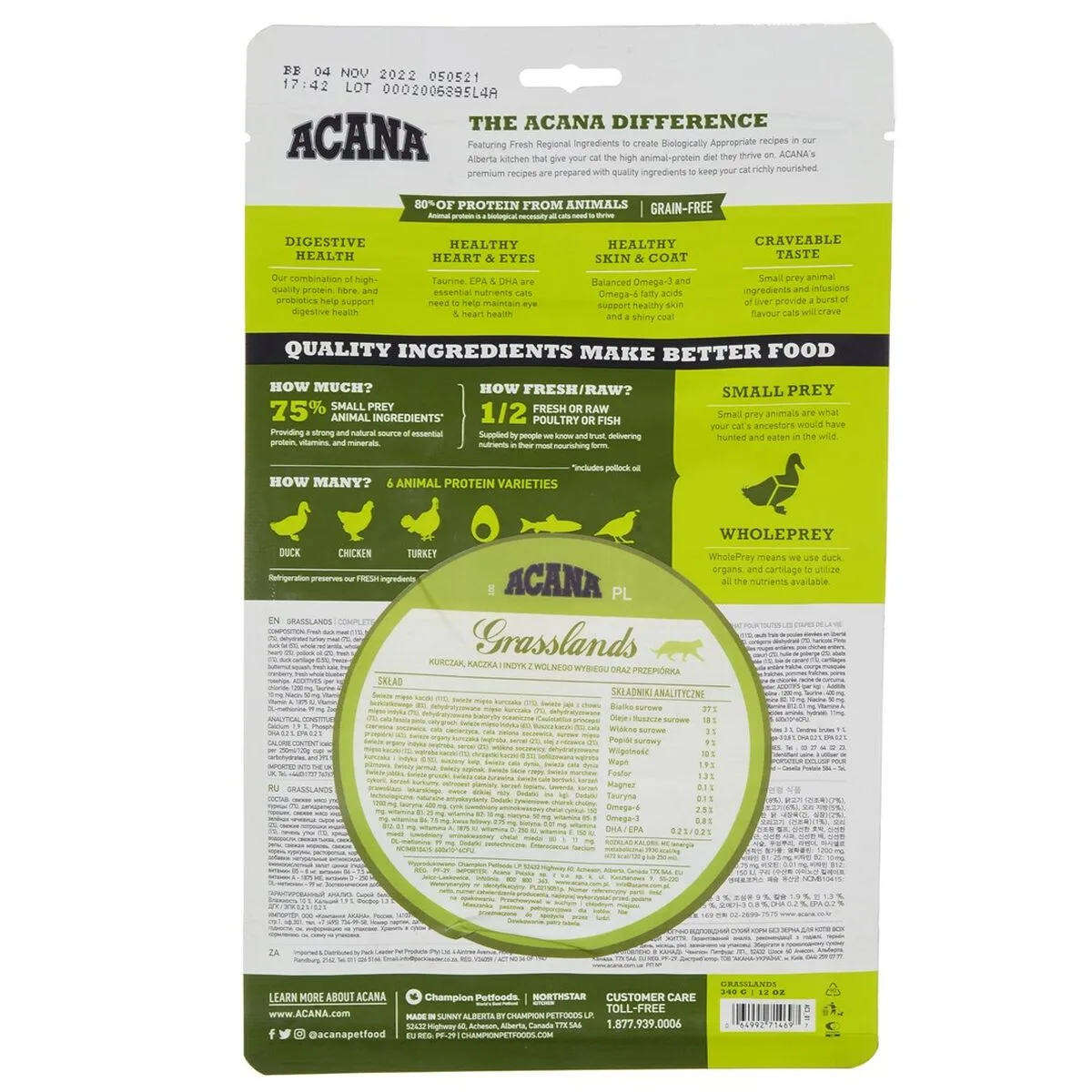 Aliments pour chat acana poulet poisson 340 g s9111770970. Chez Diaytar, chaque détail compte pour votre satisfaction totale.