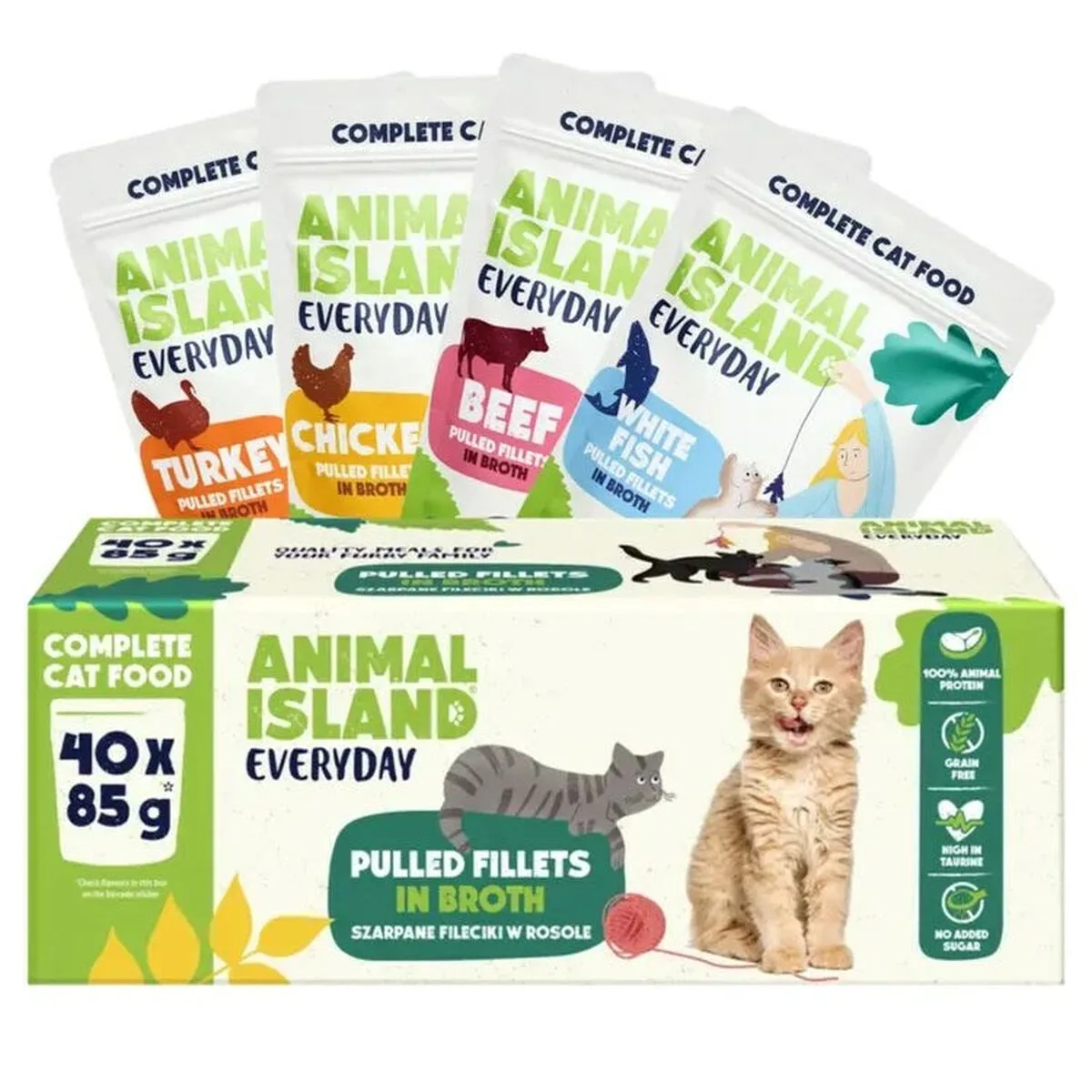 Aliments pour chat animal island everyday beef chicken turkey and white fish fillets in broth 40 x 85 g s9110913373. Diaytar : là où le shopping devient une forme d'art. Curateur d'un quotidien plus beau et plus fonctionnel.