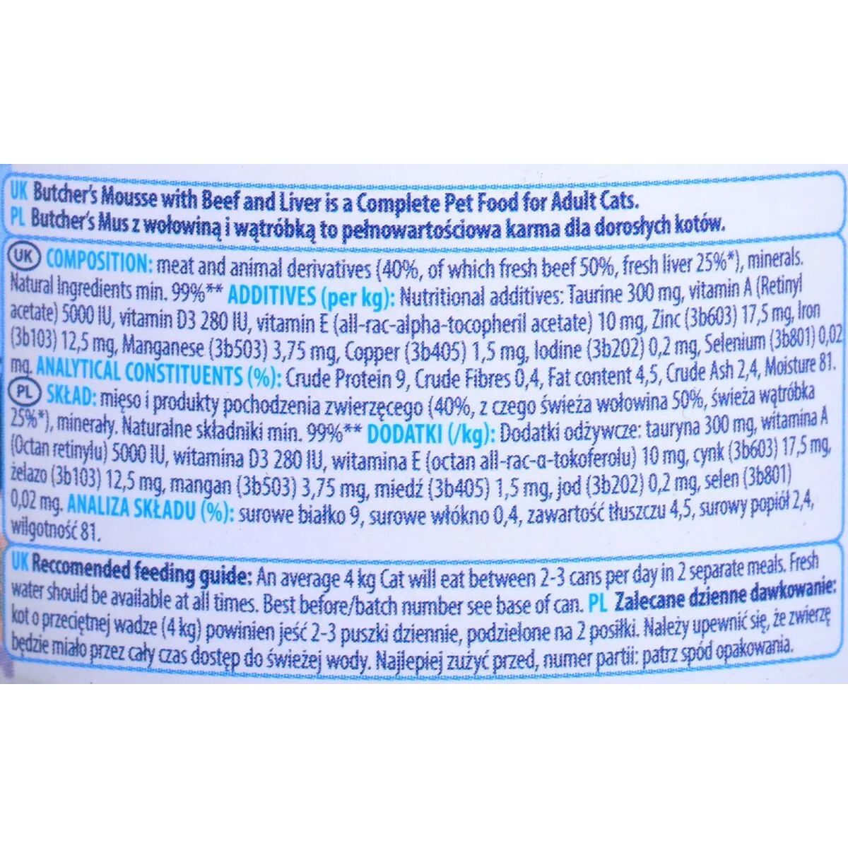 Aliments pour chat butcher s delicious veau foie 85 g s910988666. Notre mantra chez Diaytar : un produit, un sourire. Nous mesurons notre succès à votre satisfaction instantanée.