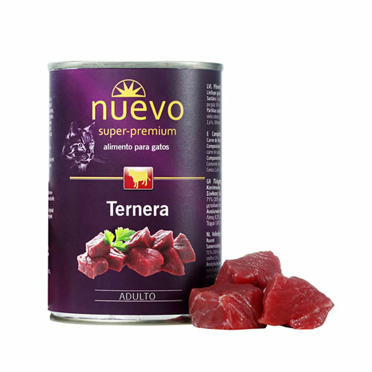 Aliments pour chat nuevo veau 2 kg 400 gr m060850388. Nous sélectionnons pour Diaytar des produits qui ont une histoire, une âme, et qui sauront trouver une place dans la vôtre.