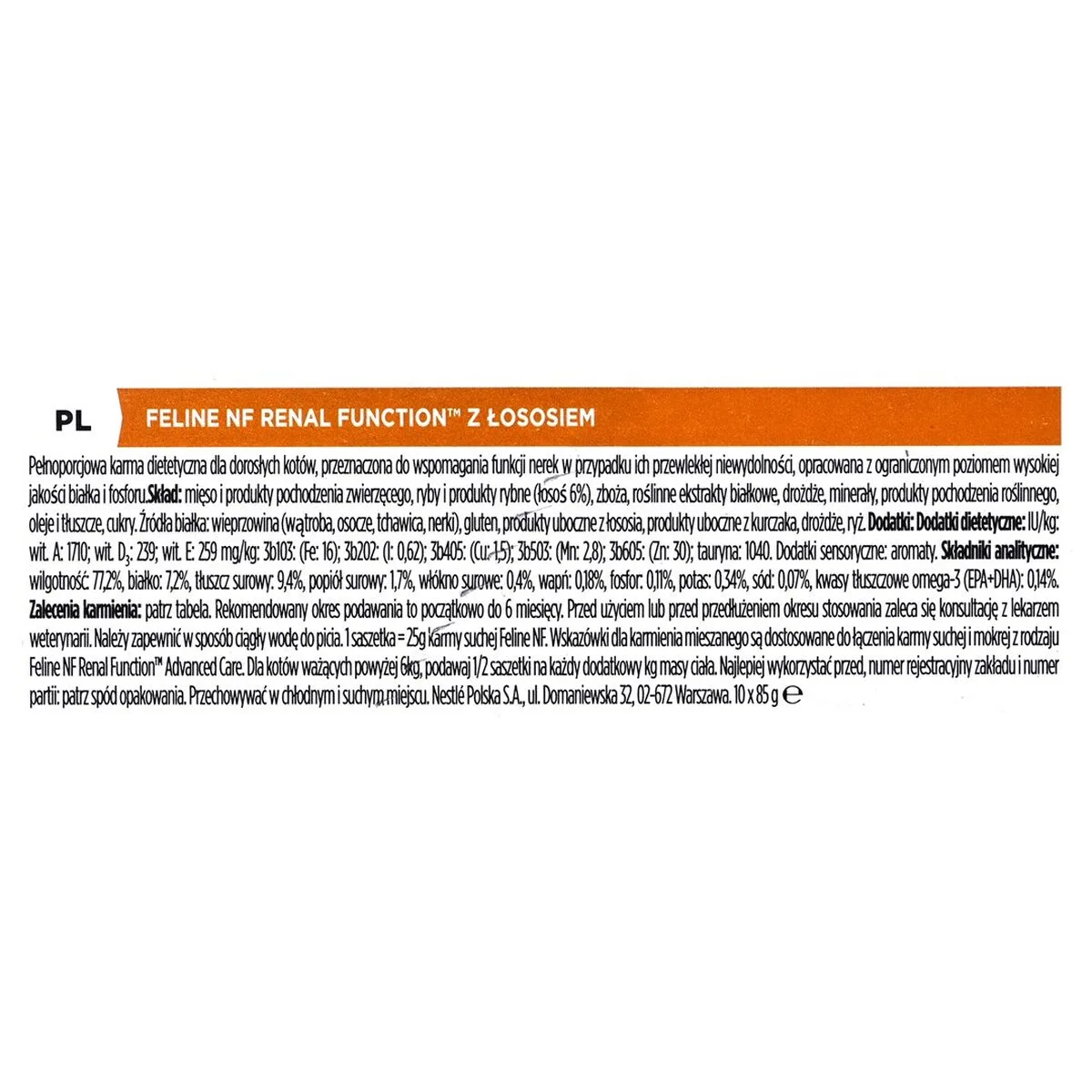 Aliments pour chat purina feline veterinary diets nf renal function saumon 10 x 85 g s910865842 Aliments pour chat purina feline veterinary diets nf renal function saumon 10 x 85 g s910865842. Diaytar ou l'éloge de la diversité : un catalogue riche et varié où chacun trouve son bonheur, quel que soit son style