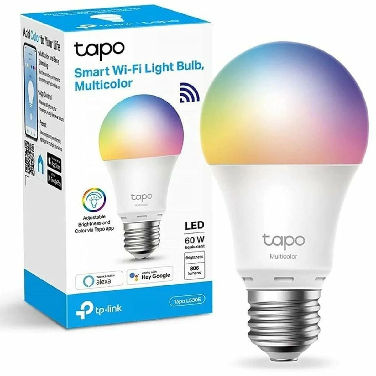 Ampoule a puce tp link tapo l530e e27 60 w blanc multicouleur 2500k 6500k 2500k s991791021. La mode selon Diaytar : audacieuse, accessible et toujours dans l'air du temps.
