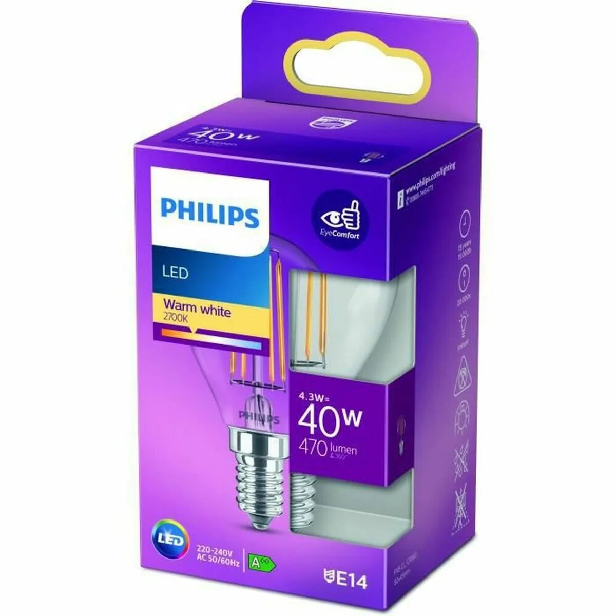 Ampoule led spherique philips classic 40 w e14 f 4 3 w 2700k s716785177. Notre raison d'être : vous faire économiser le plus précieux des resources : votre temps. Bienvenue sur Diaytar, les produits triés sur le volet.