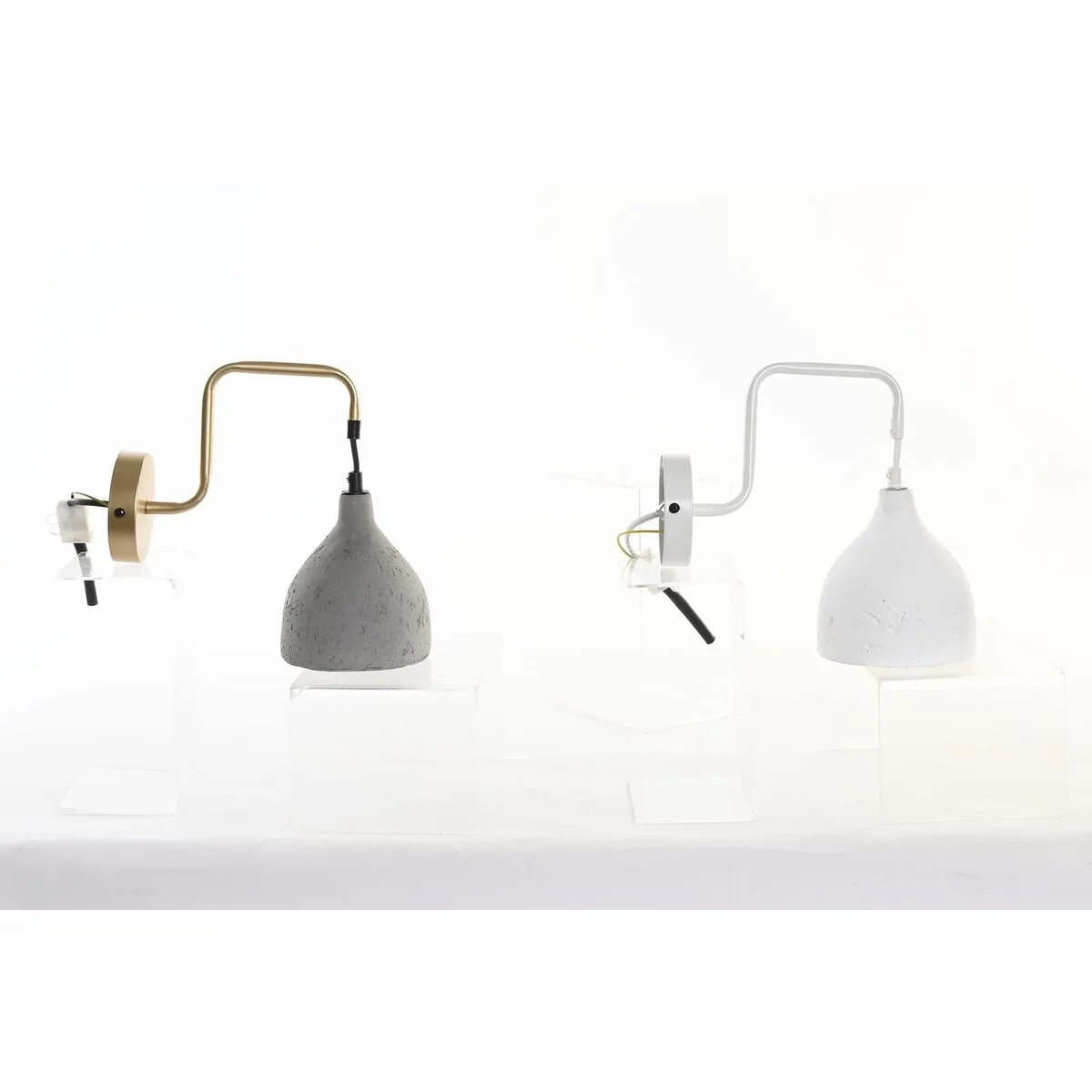 Applique dkd home decor 14 x 27 x 26 cm metal ciment gris fonce 220 v 50 w moderne 2 unites s304016417. Diaytar réinvente le e-commerce avec une approche généraliste axée sur la qualité, la tendance et l'accessibilité