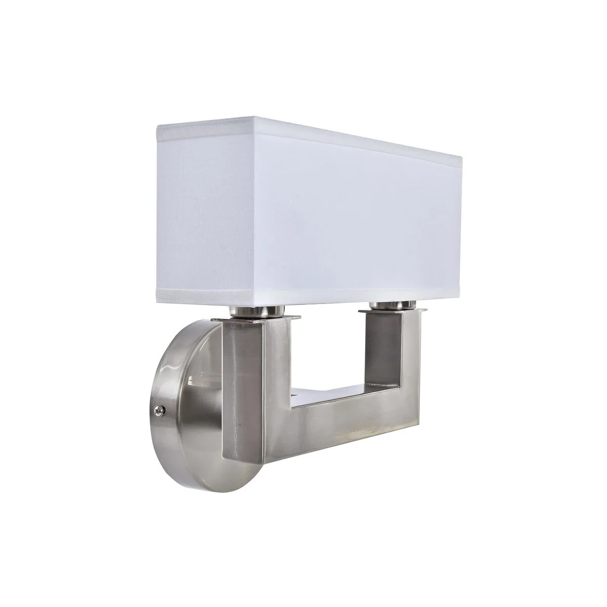 Applique dkd home decor argente metal polyester blanc 220 v 40 w 25 x 14 x 24 cm s303146014. Diaytar révolutionne votre façon de faire du shopping en ligne !