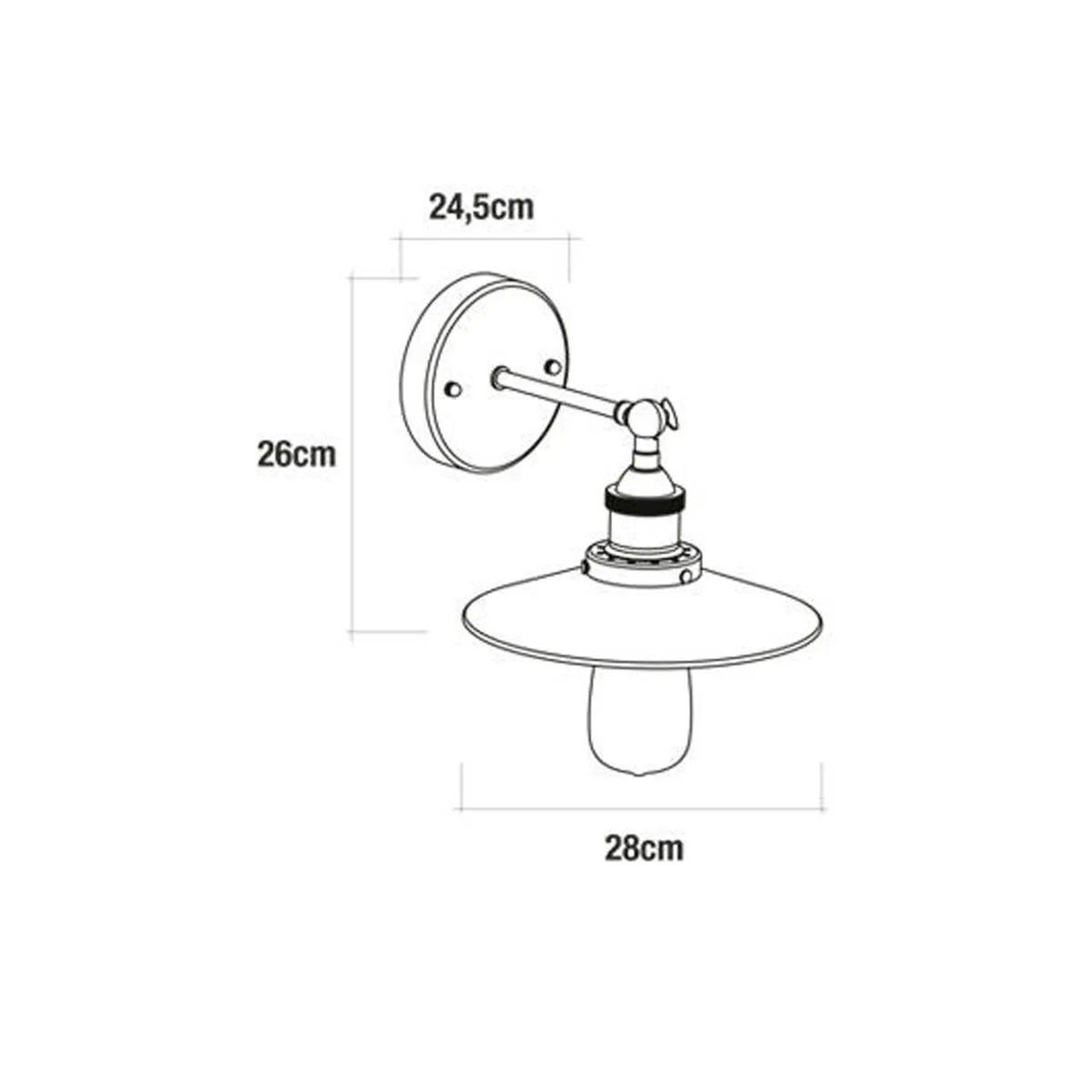 Applique murale edm 32100 32100 noir metal 60 w e27 s790074870. Bienvenue chez Diaytar, où nous croyons que le meilleur produit est celui qui vous trouve, et non l'inverse.