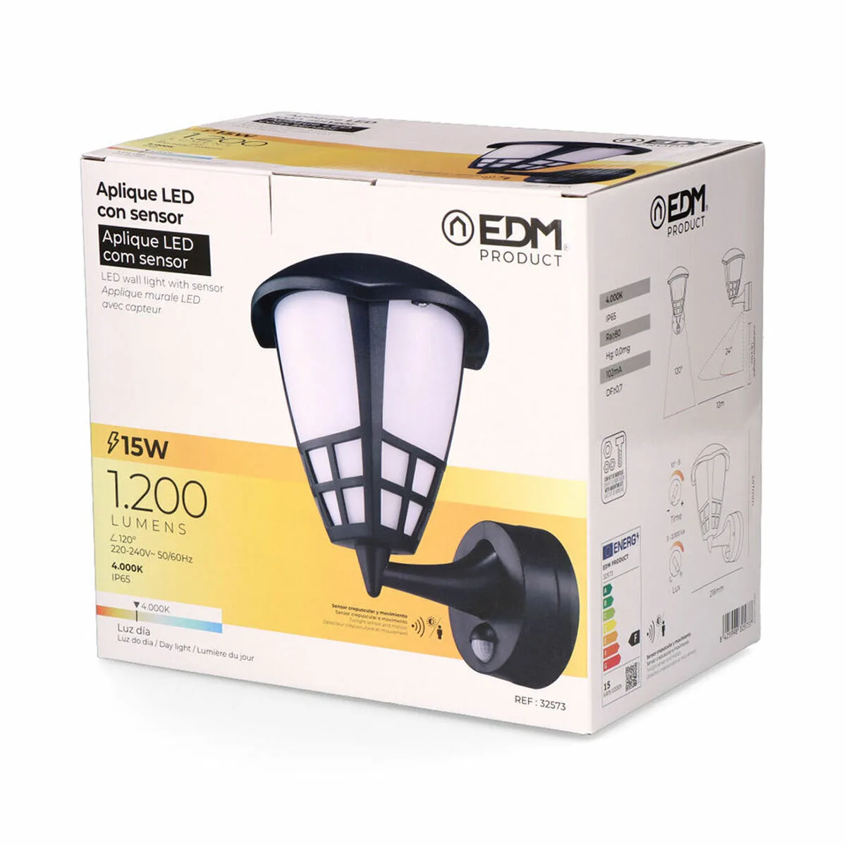 Applique murale edm 32573 noir pvc f 1200 lm 15 w 4000 k s792821314. Diaytar révolutionne votre expérience d'achat en ligne avec une curation unique de produits tendance, high-tech et lifestyle