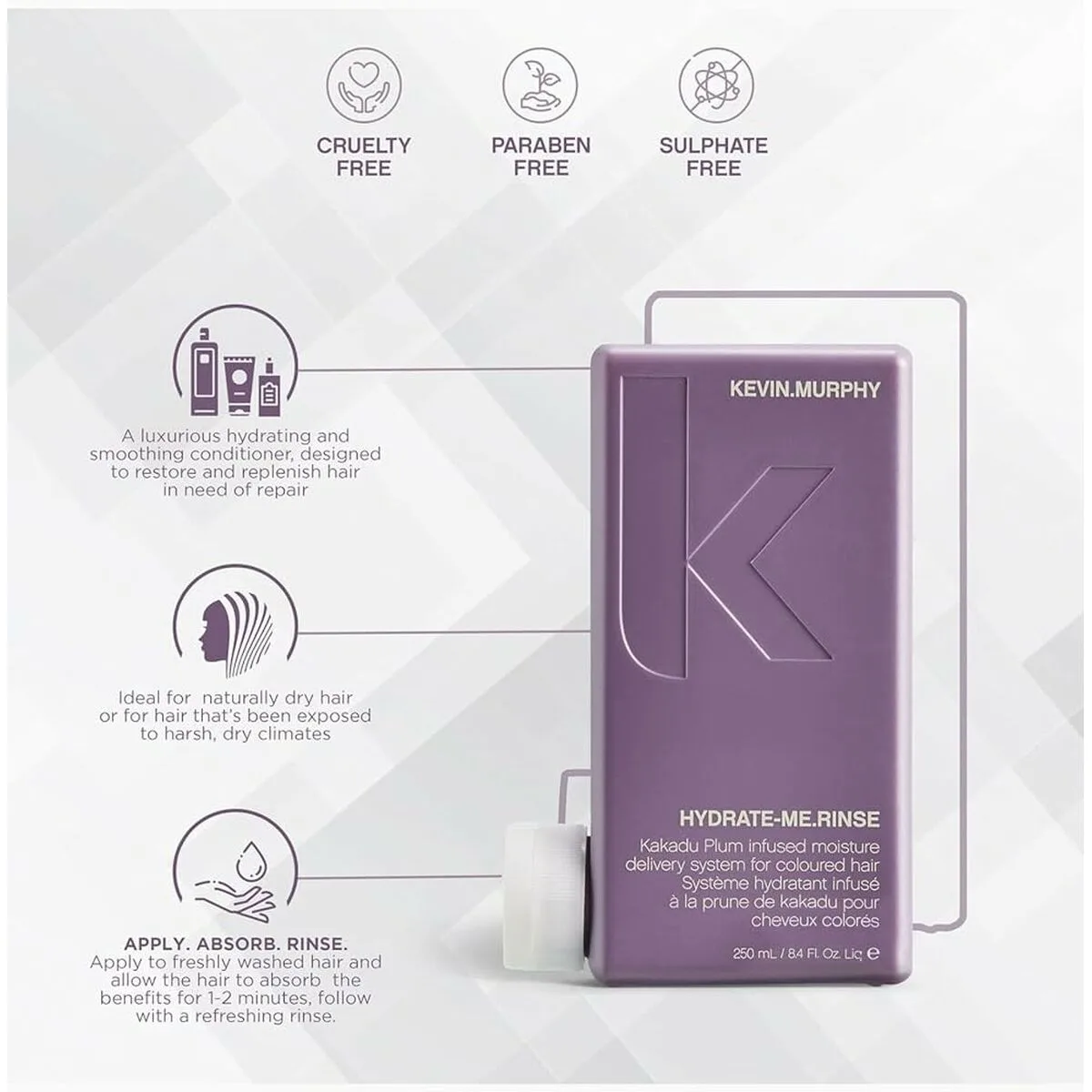 Apres shampooing kevin murphy hydrate me 250 ml s0512204030. Bienvenue dans l'ère du shopping conscient. Diaytar privilégie des produits avec une éthique et un impact positif.