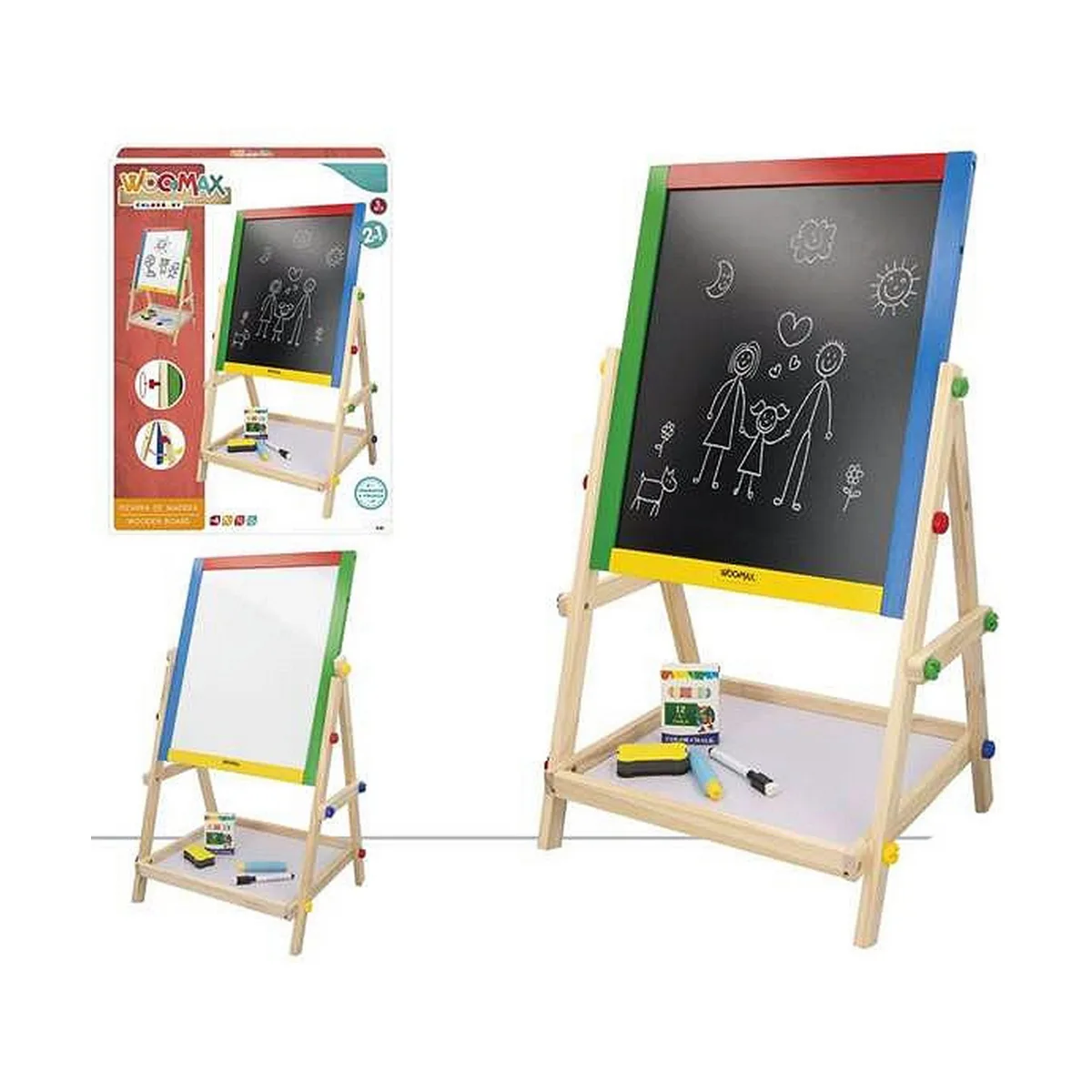 Ardoise double face colorbaby accessoires 65 x 38 cm s240854061. La recette Diaytar : un tiers de design, un tiers d'innovation, un tiers de fonctionnalité. Le tout saupoudré de tendance.