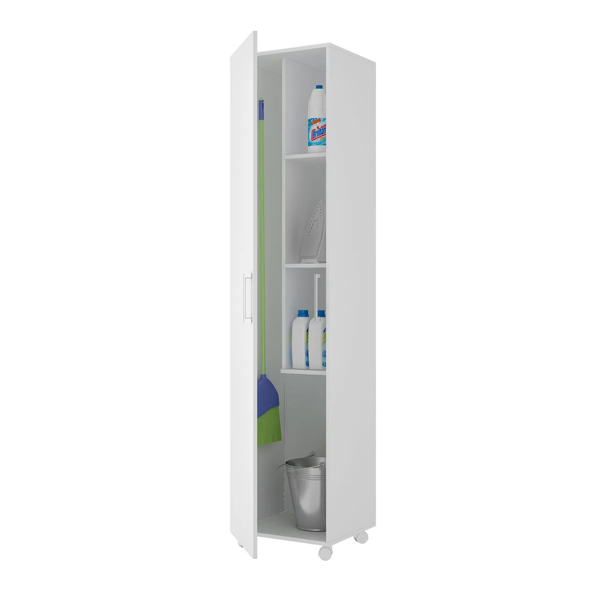 Armoire a balai alexandra house living blanc bois mdp 42 x 183 x 41 cm 1 porte reversible avec des roues d163287667. Chez Diaytar, nous valorisons autant la fonction que la forme dans chaque produit que nous ajoutons à notre collection