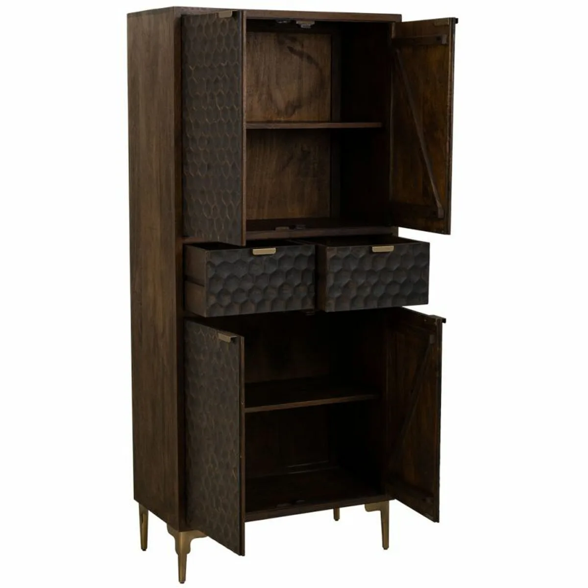 Armoire alexandra house living marron bois fer 40 x 180 x 80 cm d163267637. Diaytar, c'est le grand ménage de printemps dans vos habitudes shopping : on garde l'essentiel, on jette le superflu.