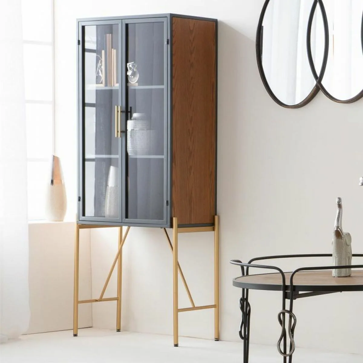 Armoire alexandra house living marron verre bois d epicea bois mdf 35 x 155 x 64 cm d163234944. Diaytar, le nom qui garantit que chaque produit, du plus technologique au plus basique, a été choisi avec goût et exigence