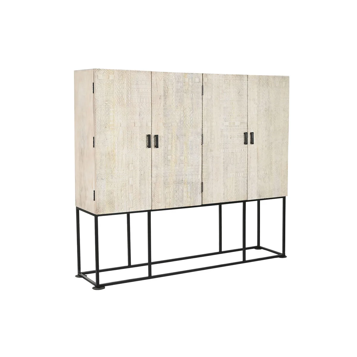 Armoire home esprit blanc noir metal bois de manguier 180 x 40 x 160 cm s306087565. Diaytar, c'est la convergence entre votre style unique et notre sélection infinie de produits qui lui correspondent.