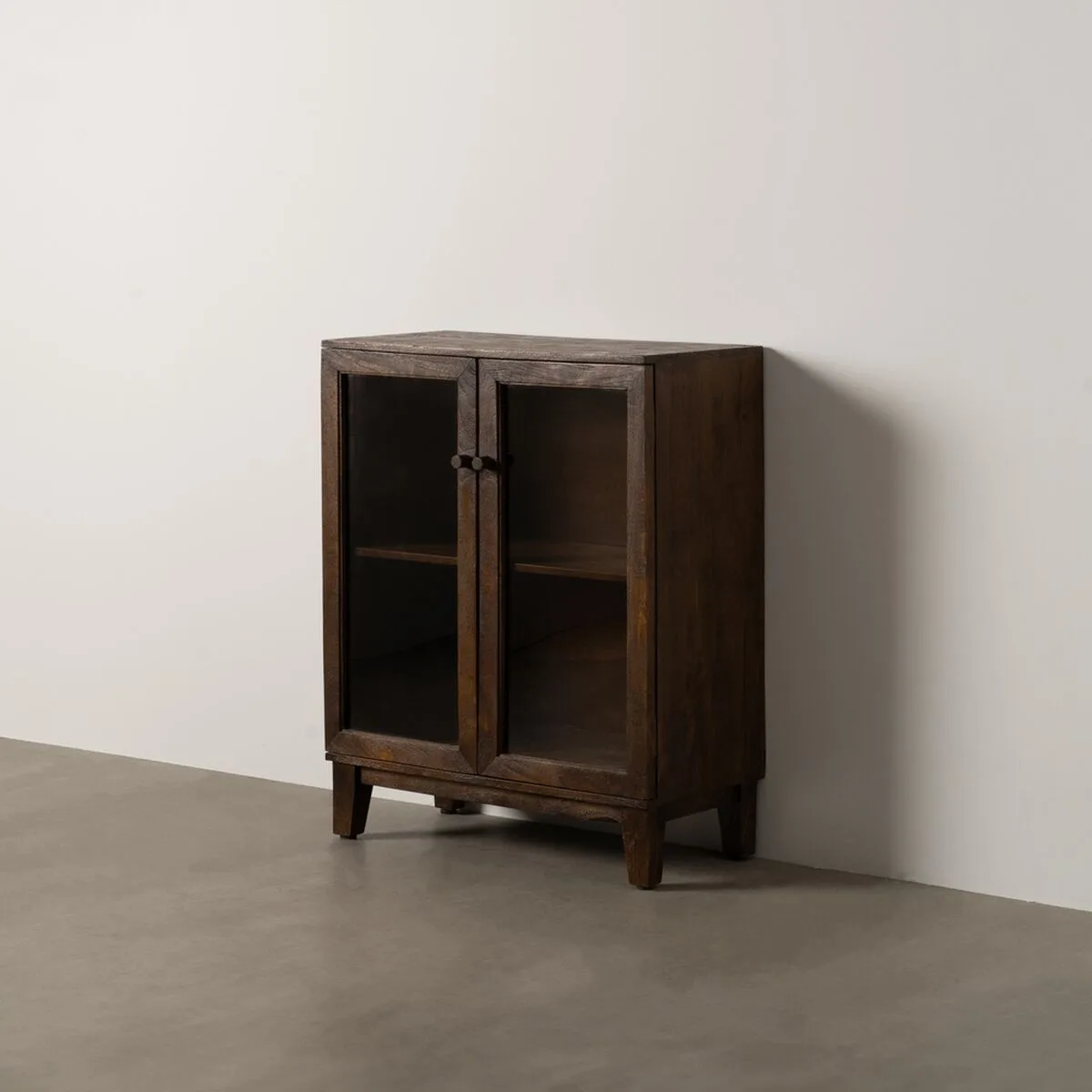 Armoire marron verre bois de manguier 80 x 40 x 100 cm s880856867. Chez Diaytar, nous transformons vos envies en réalité avec style.