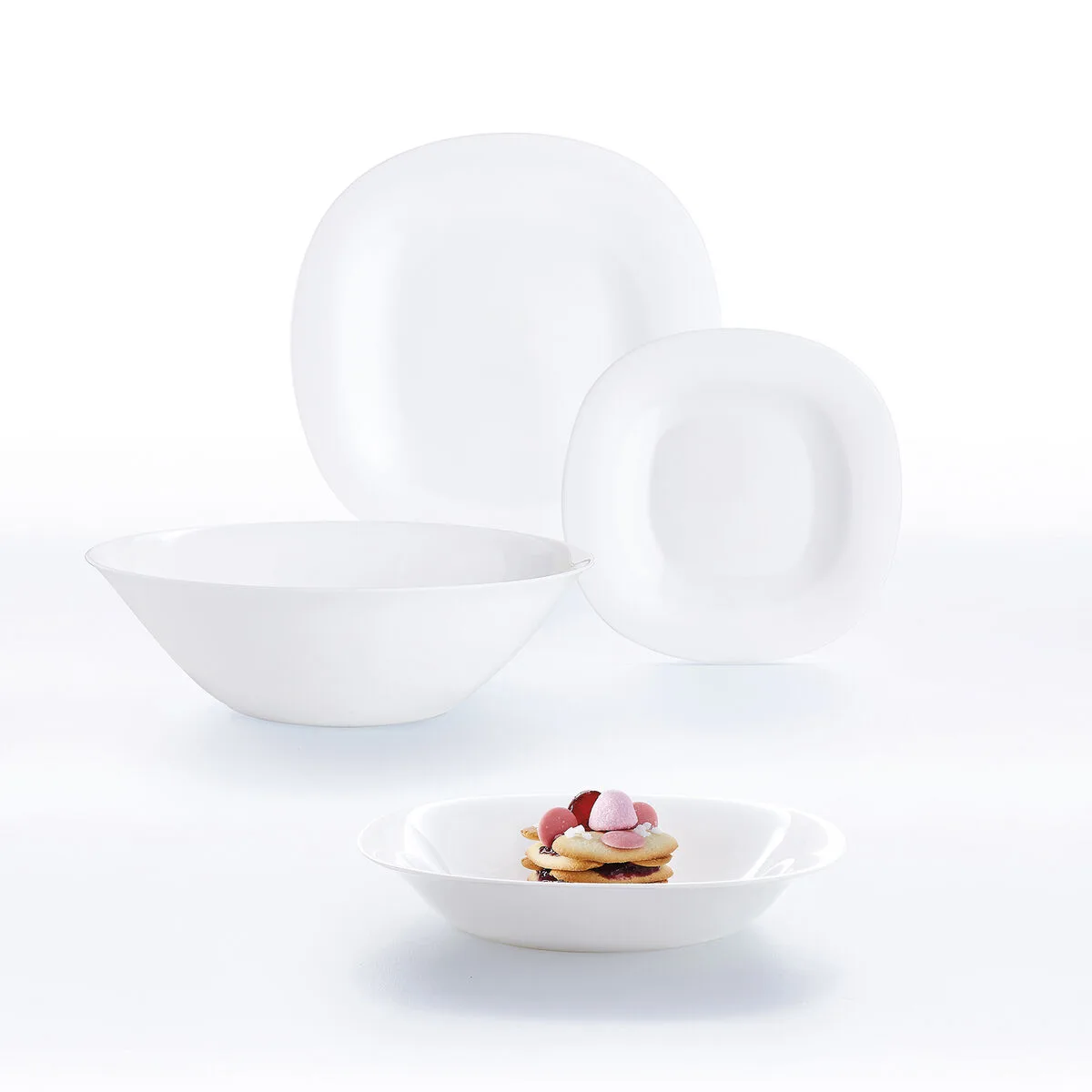 Assiette a dessert luminarc carine blanc verre 19 cm 24 unites s270893986. Découvrez l'univers Diaytar : une boutique en ligne généraliste qui marque style, qualité et originalité dans chaque produit