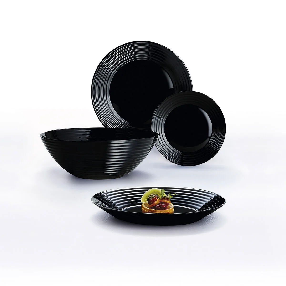 Assiette a dessert luminarc harena noir verre 19 cm 24 unites s270898533. Diaytar ne stocke pas des produits, il collectionne des pièces uniques pour enrichir votre quotidien.