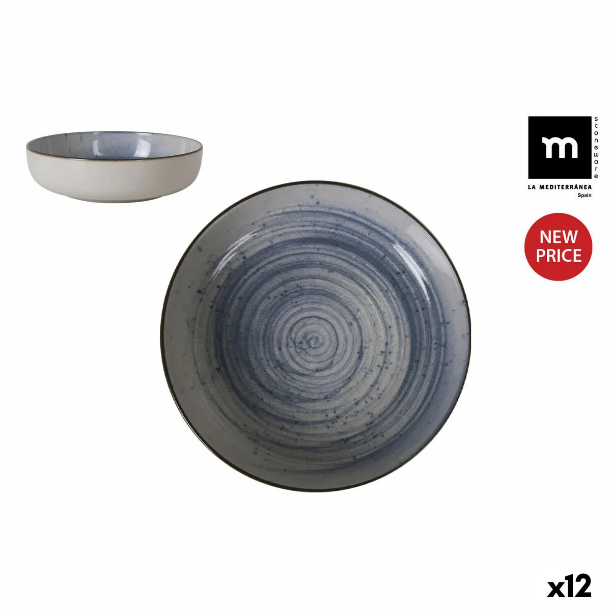 Assiette creuse la mediterranea swirl o 18 cm 12 unites s222704696. Nous sommes Diaytar, les architectes de votre espace de vie en ligne, meublé avec les meilleurs produits du moment