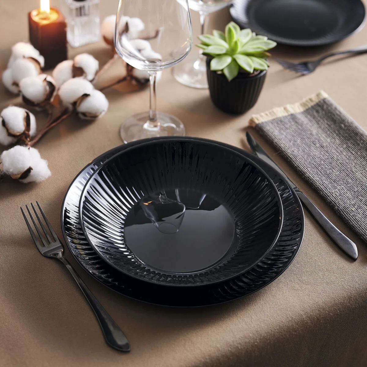 Assiette creuse luminarc cottage noir verre 20 cm 24 unites s271073489. Nous avons bâti Diaytar sur une idée simple : vous méritez le meilleur des produits, sans avoir à chercher pendant des heures.