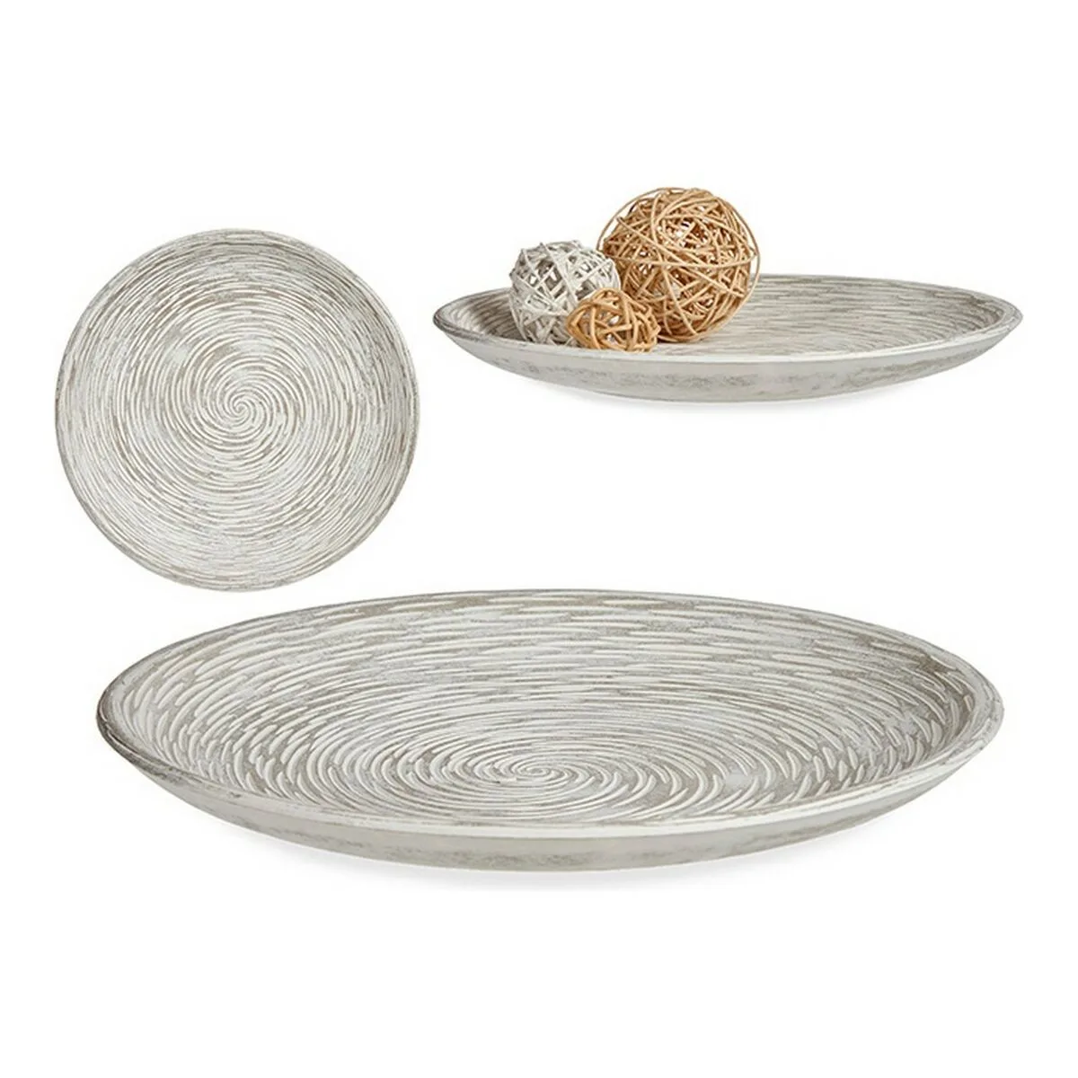 Assiette decorative spirales blanc bois mdf s360830099. Chez Diaytar, nous célébrons la singularité de chaque produit, qu'il s'agisse d'un gadget tech ou d'un ustensile maison
