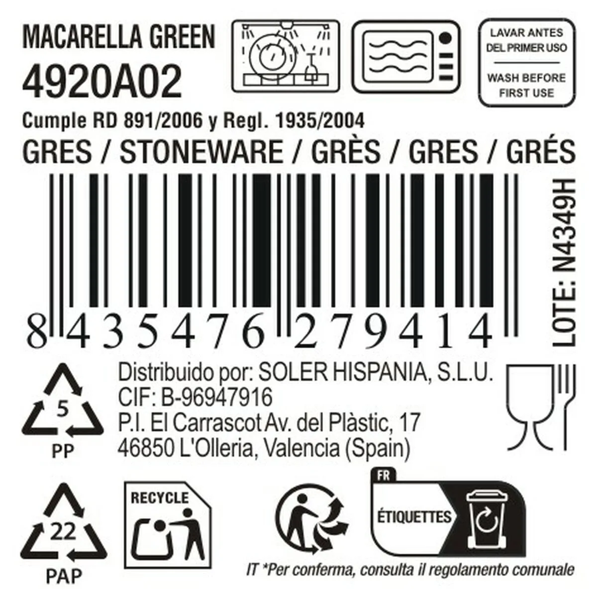 Assiette plate la mediterranea macarella green o 26 5 cm 12 unites s223528921. Rejoignez la communauté Diaytar et vivez une expérience shopping unique.