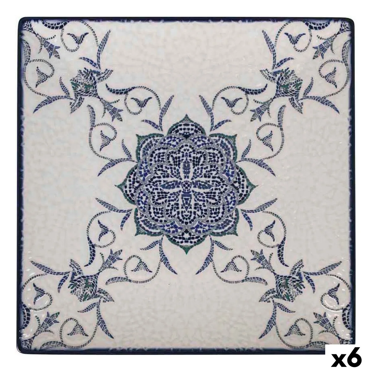 Assiette plate la mediterranea rosetta 24 x 24 x 2 cm 6 unites s222627578. Découvrez l'univers Diaytar : une boutique en ligne généraliste qui marque style, qualité et originalité dans chaque produit