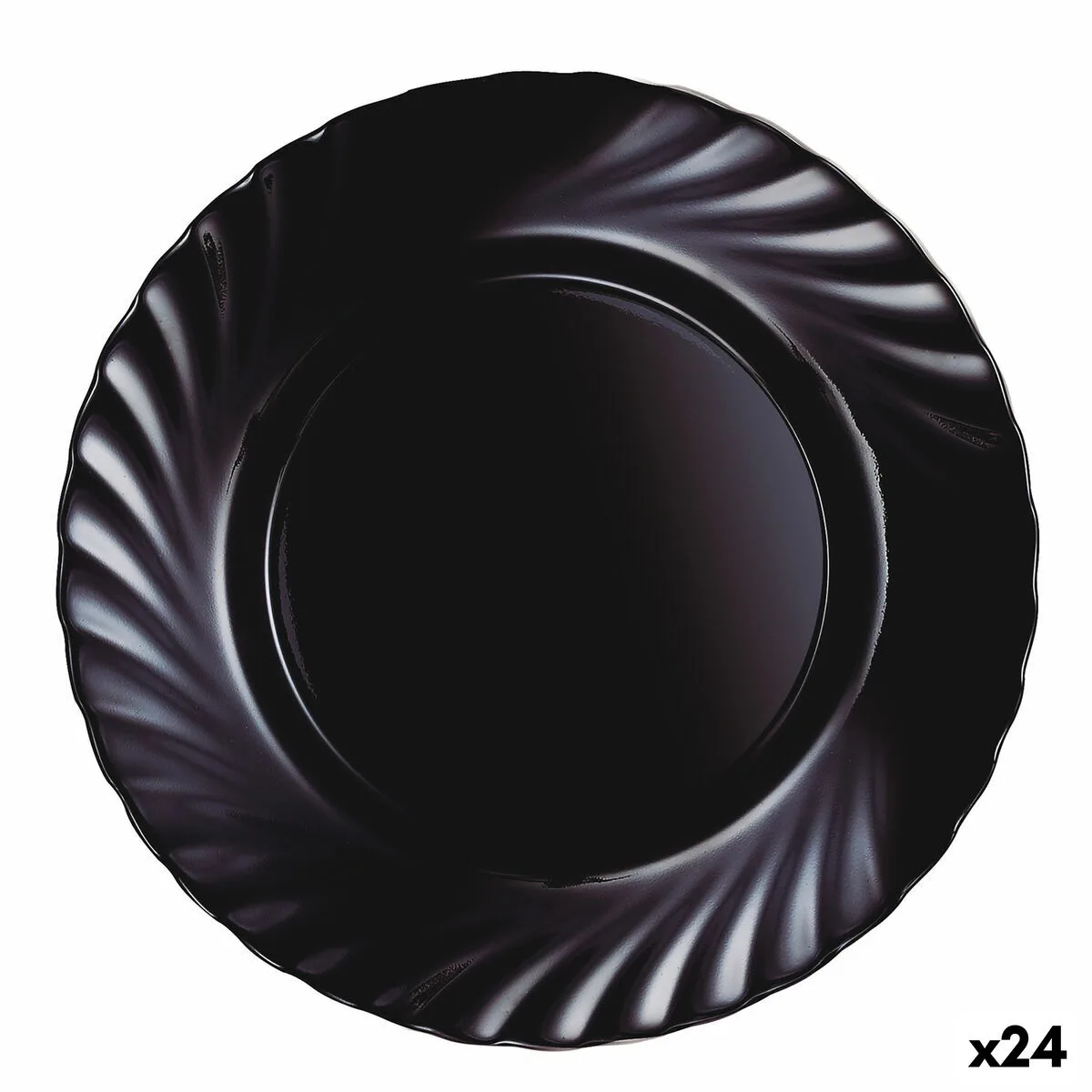 Assiette plate luminarc trianon noir verre o 24 5 cm 24 unites s270905381. Bienvenue dans l'ère du shopping conscient. Diaytar privilégie des produits avec une éthique et un impact positif.