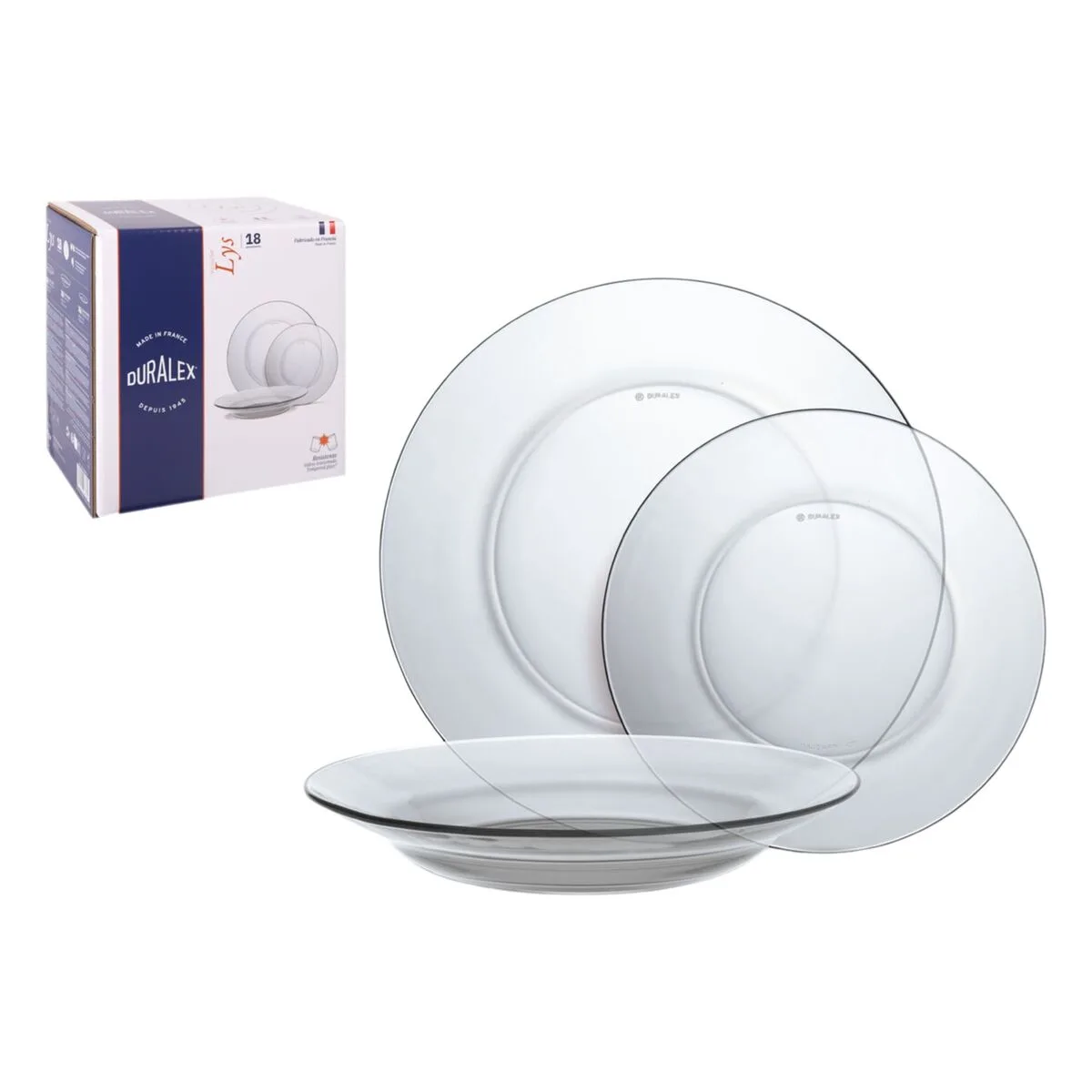 Assiettes duralex lys transparent 18 pieces 2 unites s223737091. Diaytar, c'est la vitrine permanente des innovations produits qui vont faire parler d'elles dans les mois à venir.