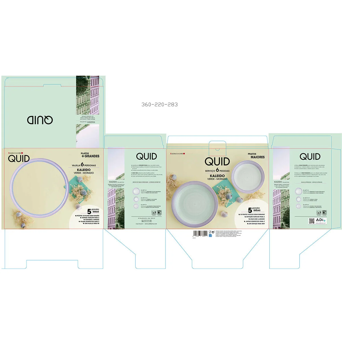 Assiettes quid kaleido ceramique 18 pieces s271197025. Diaytar, c'est le cercle vertueux : des produits de qualité qui améliorent votre vie, qui vous rendent heureux, alors vous revenez.