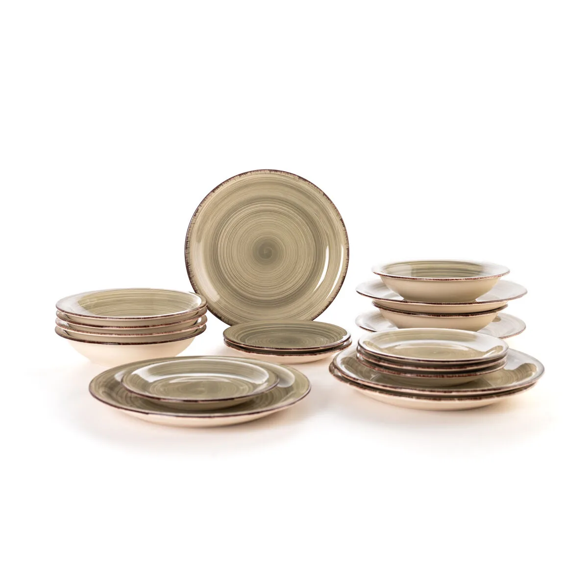 Assiettes quid vita natura vert ceramique 18 pieces s271219786. Votre style, votre personnalité, nos produits : bienvenue chez Diaytar !