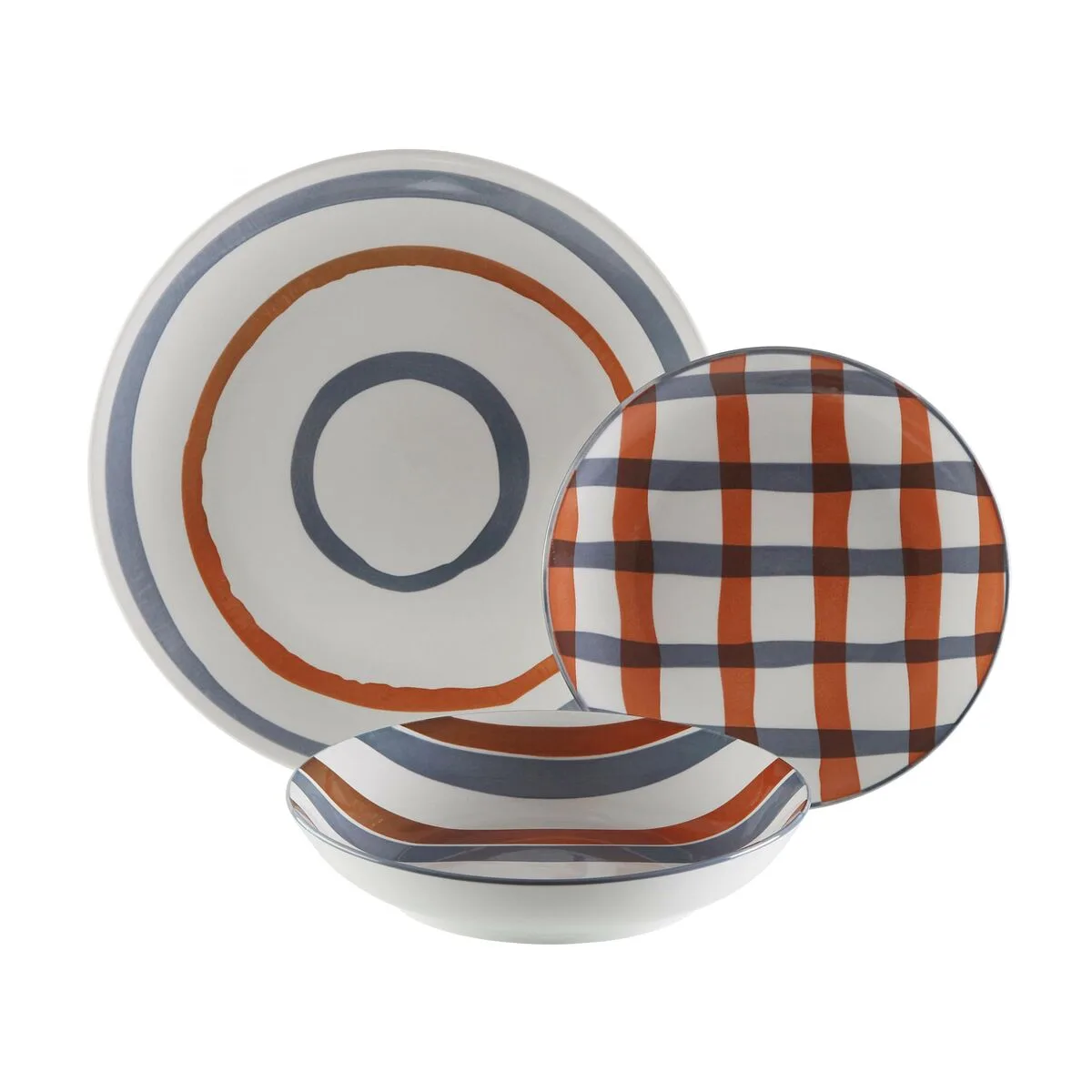 Assiettes versa anette porcelaine 18 pieces s341346536. Osez l'originalité avec les créations mode exclusives de Diaytar.
