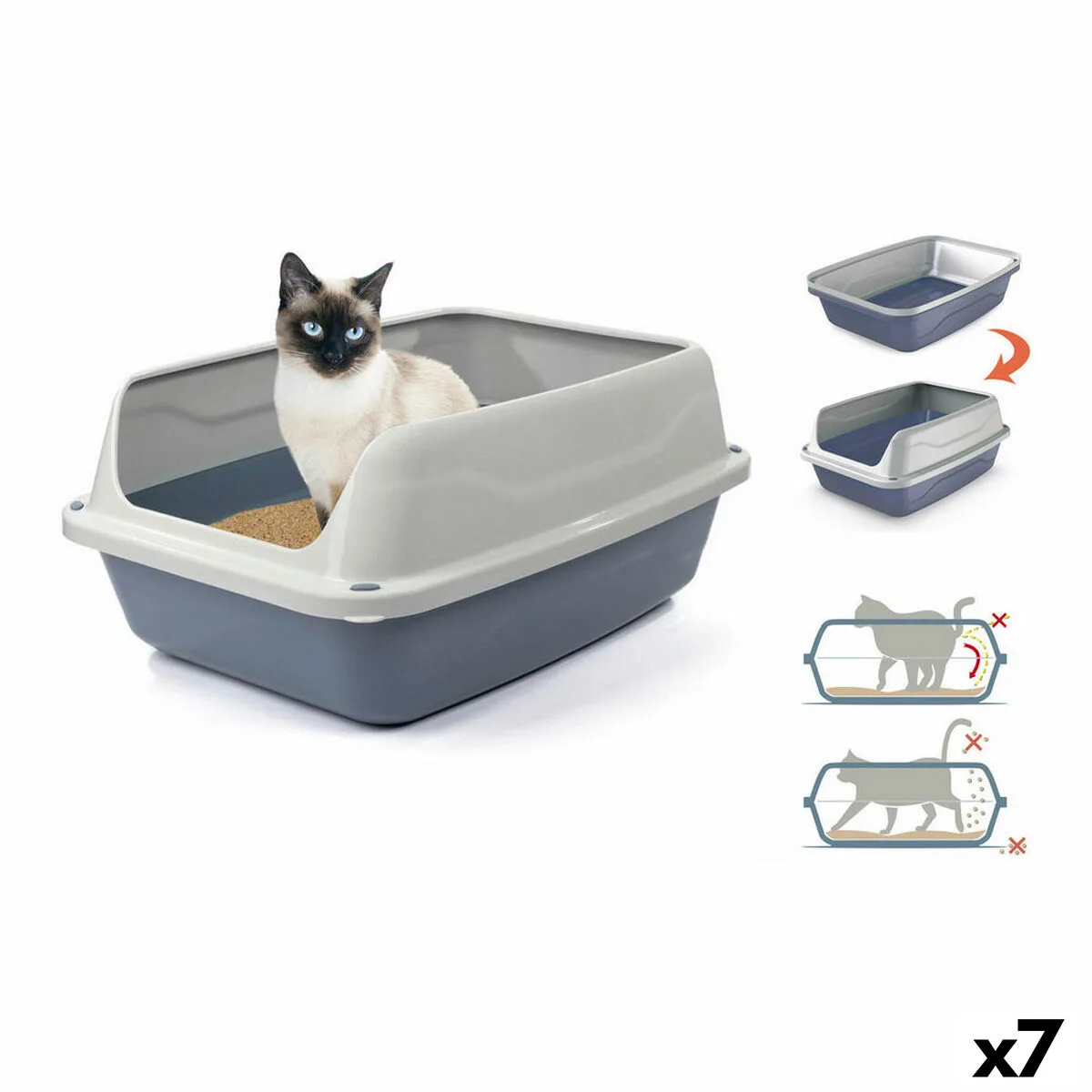 Bac a litiere pour chats georplast sonic plastique 44 5 x 34 x 18 5 cm 7 unites s222605435. Préparez-vous à être impressionné. Diaytar lève le voile sur une sélection de produits qui défie toute concurrence.