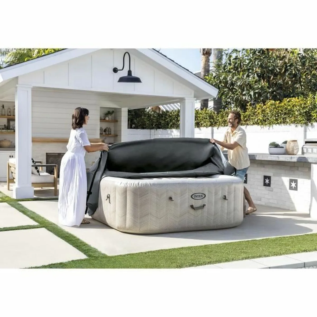 Baches de piscine intex gris 1 93 x 1 93 x 0 71 m 6 unites s7101480836. Révélez votre style avec la collection capsule Diaytar, limitée et exclusive.