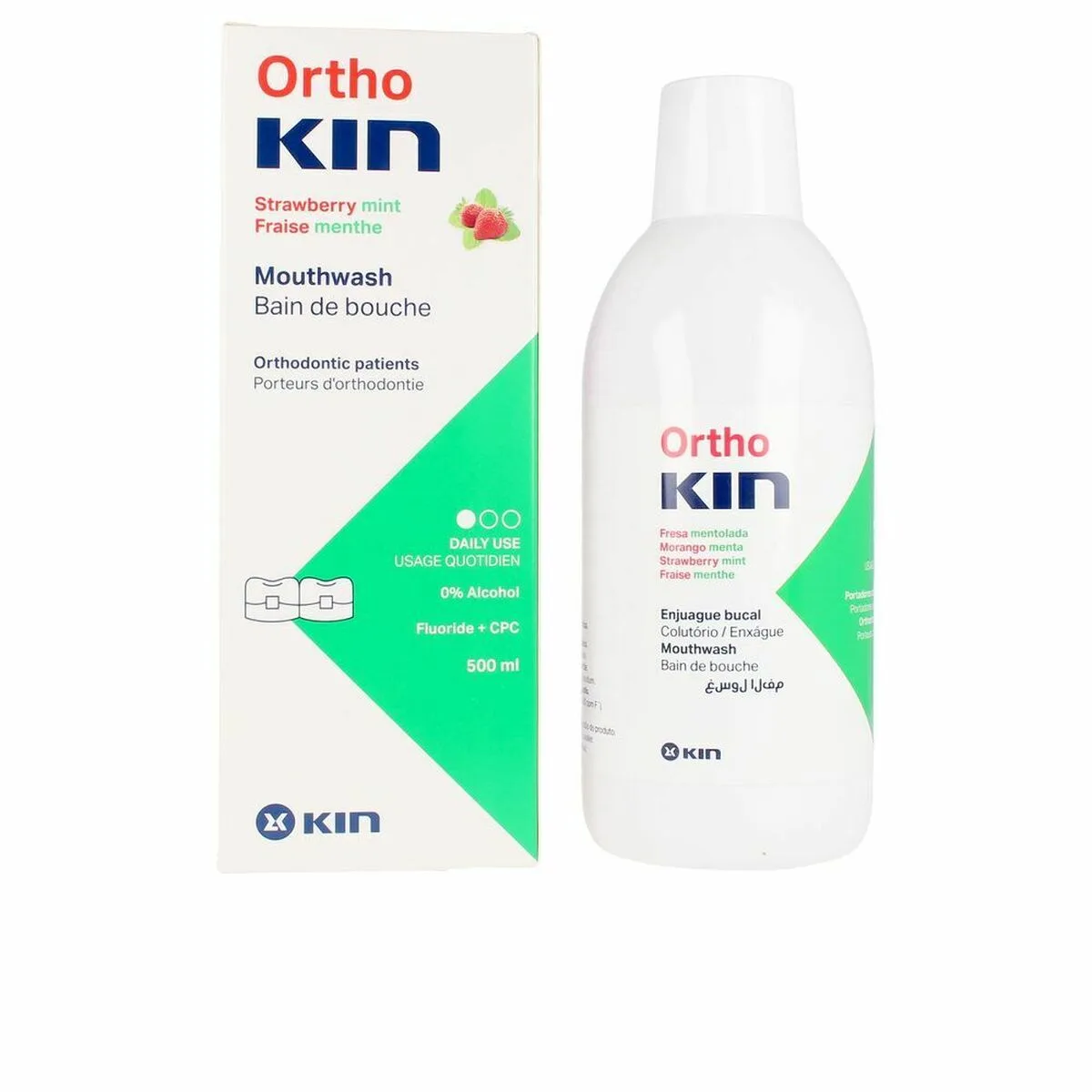 Bain de bouche kin orthokin 500 ml fraise menthe s059745786. Votre style, votre personnalité, nos produits : bienvenue chez Diaytar !
