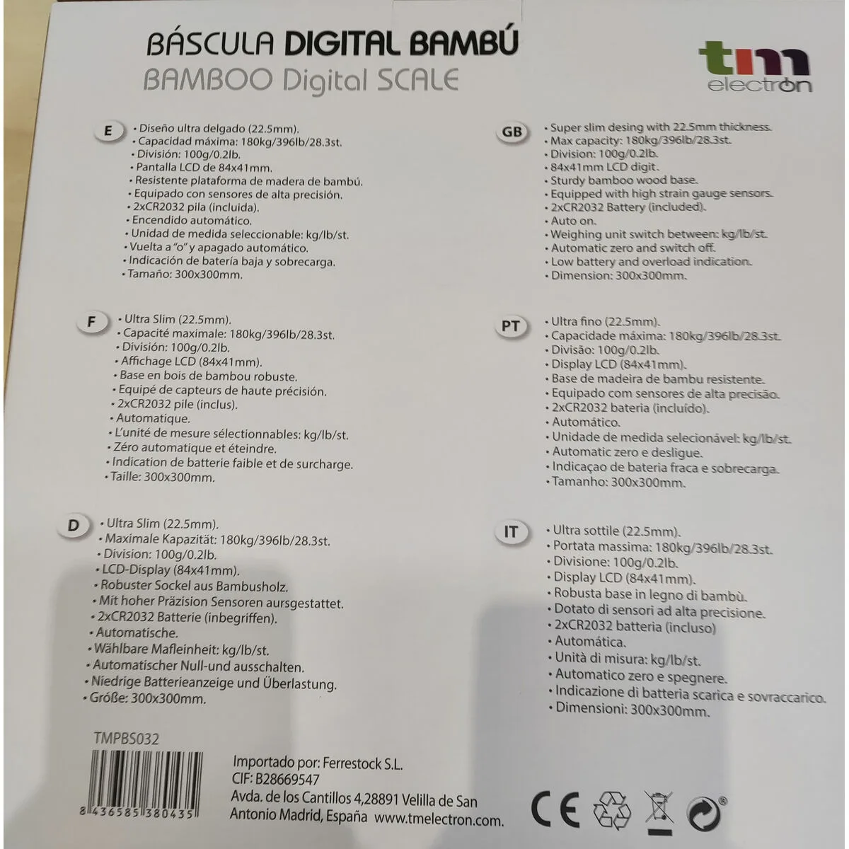Balance numerique de salle de bain tm electron marron bambou s650221891. Diaytar révolutionne votre expérience d'achat en ligne avec une curation unique de produits tendance, high-tech et lifestyle
