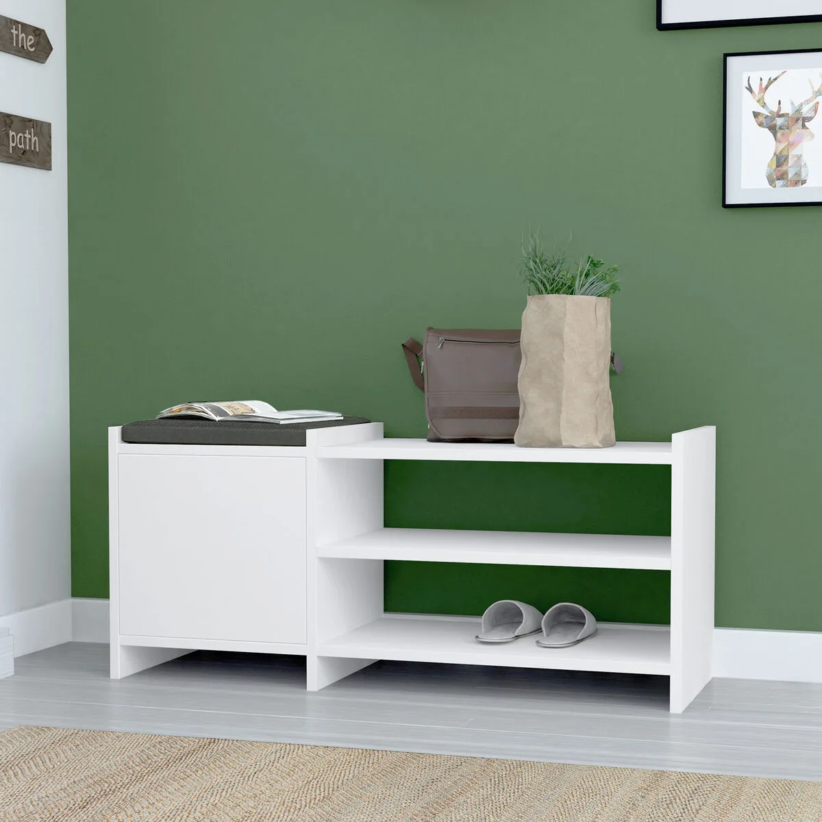 Banc a chaussures alexandra house living blanc gris 100 x 44 x 35 cm 2 etageres 1 porte d163296168. L'aventure Diaytar, c'est celle d'une équipe passionnée qui déniche pour vous les perles rares du marché généraliste