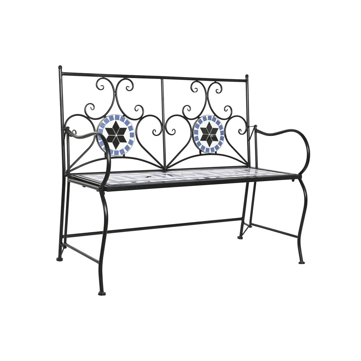 Banc dkd home decor ceramique mosaique noir metal multicouleur 111 x 54 x 88 cm s304241559. Nous avons conçu Diaytar pour être intuitif, comme vos produits préférés. Simple, efficace, et terriblement séduisant.